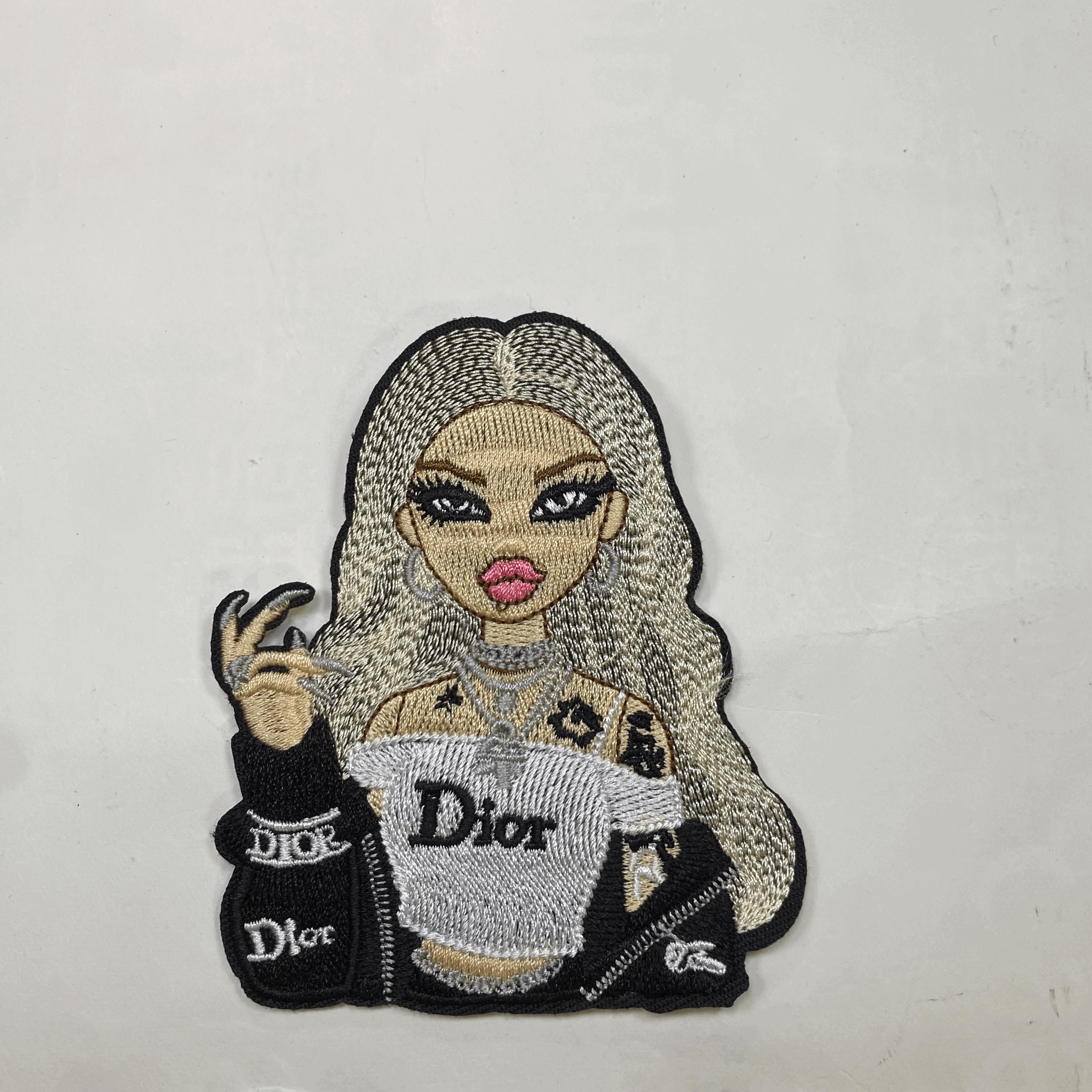 medium and small (roning & sewing) Dior patch 1