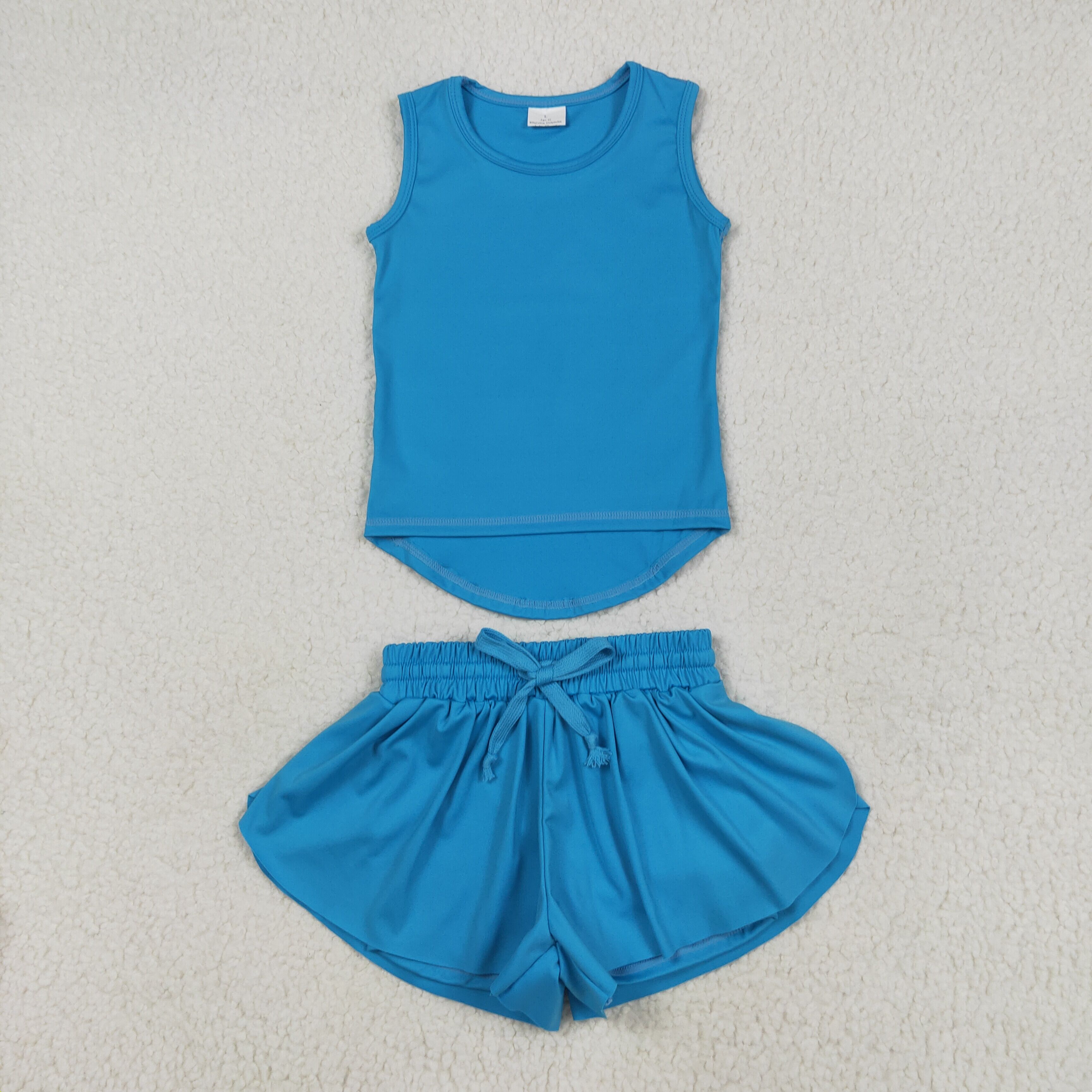 GT0986 RTS toddler girl clothes girl summer top shirt yoga clothes atheletic clothes