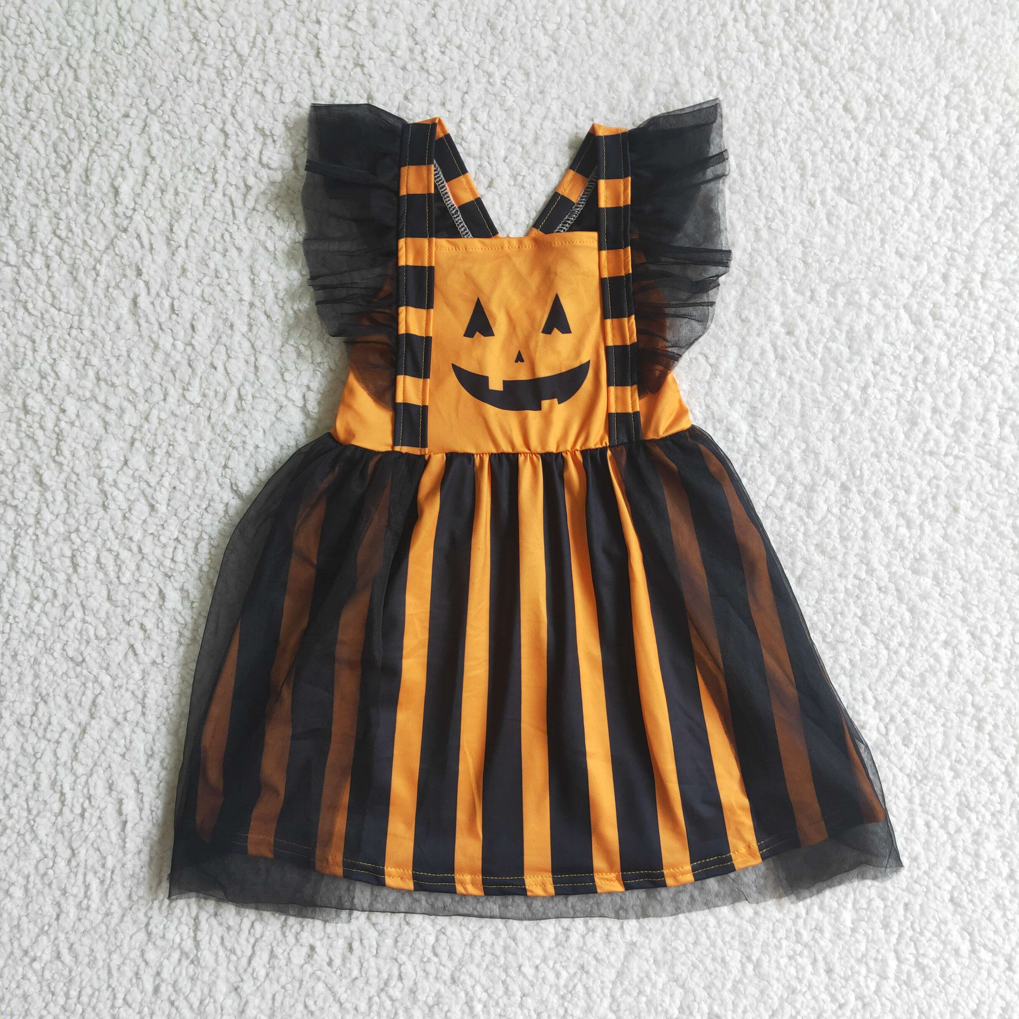 GSD0138 kids clothes girls baby halloween tulle dress-promotion 2025.8.2 $5.5