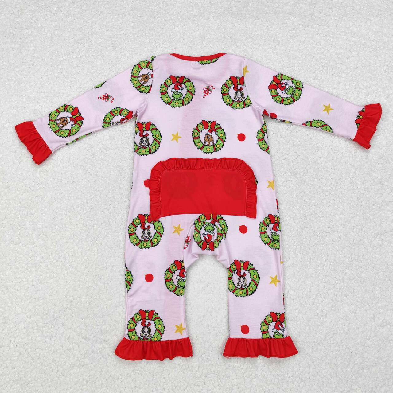 LR1664 RTS baby girl clothes cartoon girl christmas winter romper-bamboo