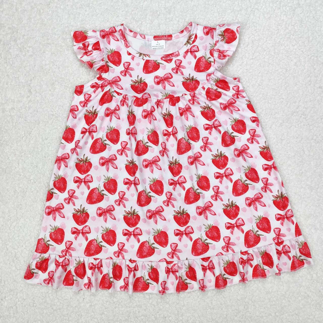 GSD1811 RTS Girl clothes strawberry girl summer dress