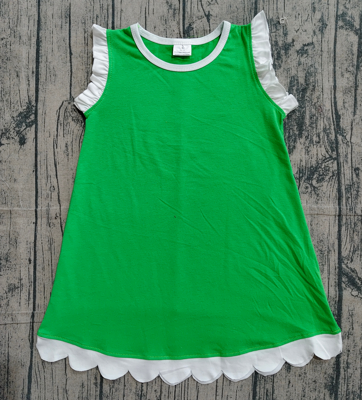 GSD4055 pre-order toddler clothes solid color print girl summer dress-real pic 2026.4.19 