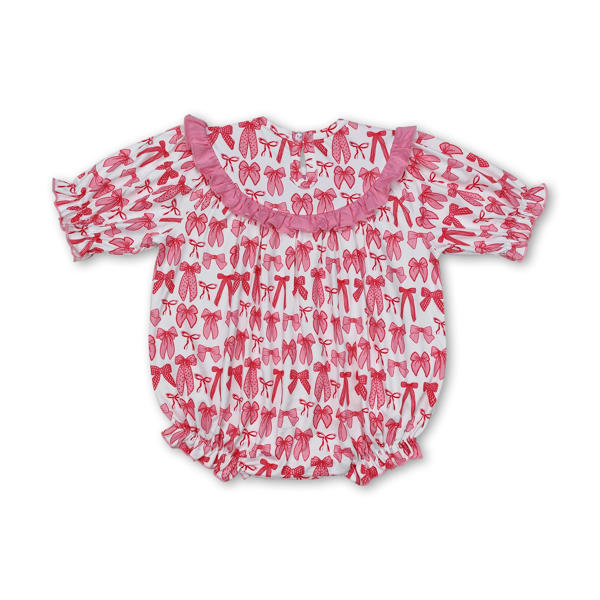 RTS kids clothing Matching Summer Bow Grandmillennial Smock Clothing