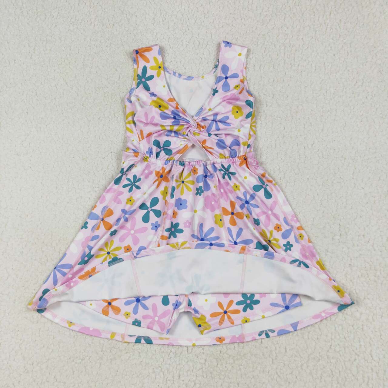 GSD2113 RTS toddler clothes floral girl summer dress yoga clothes 