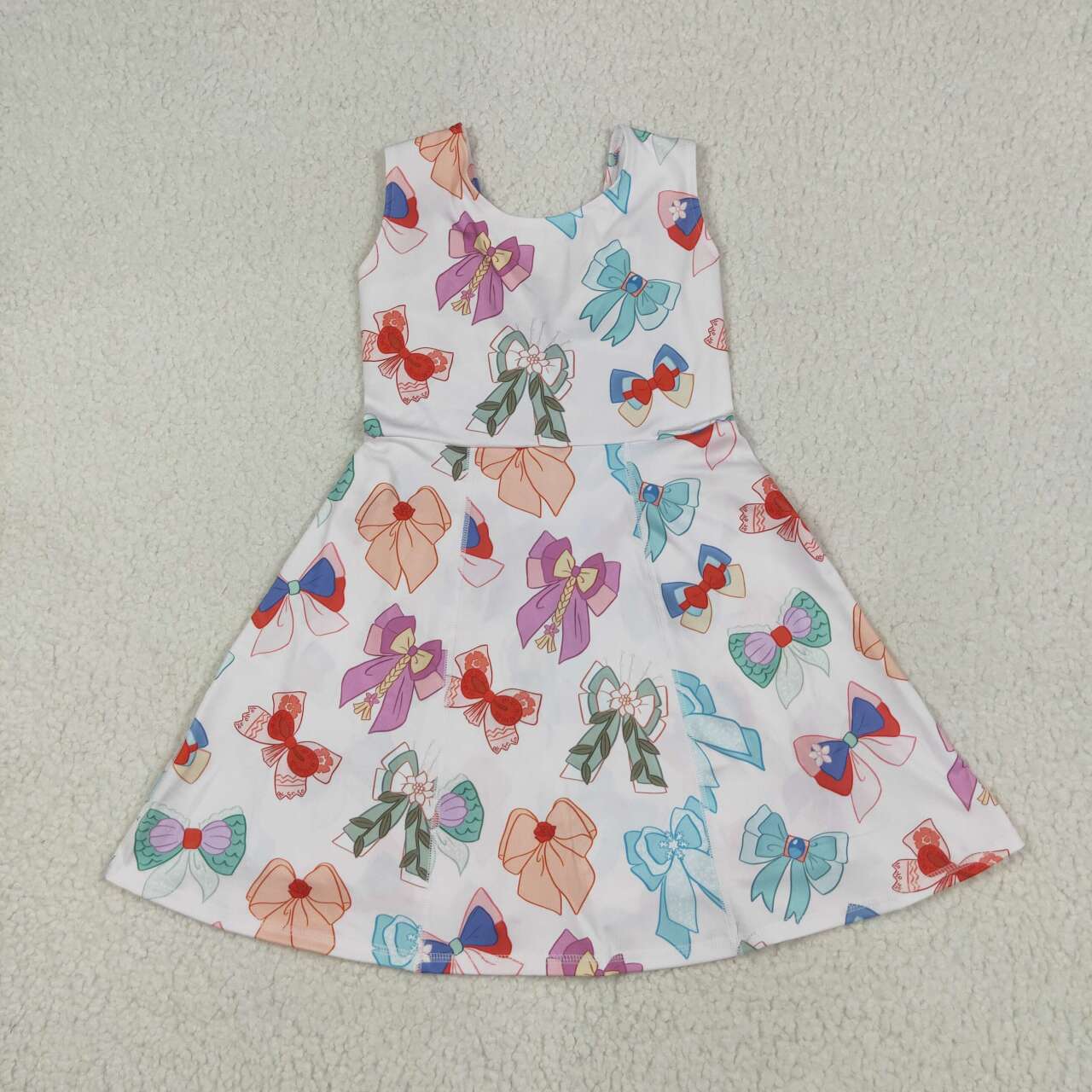 GSD2049 RTS toddler clothes bows girl summer dress yoga clothes atheletic clothes