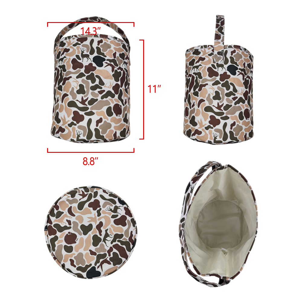 BA0289 RTS toddler bag camo deer hunting print kids basket bag 3