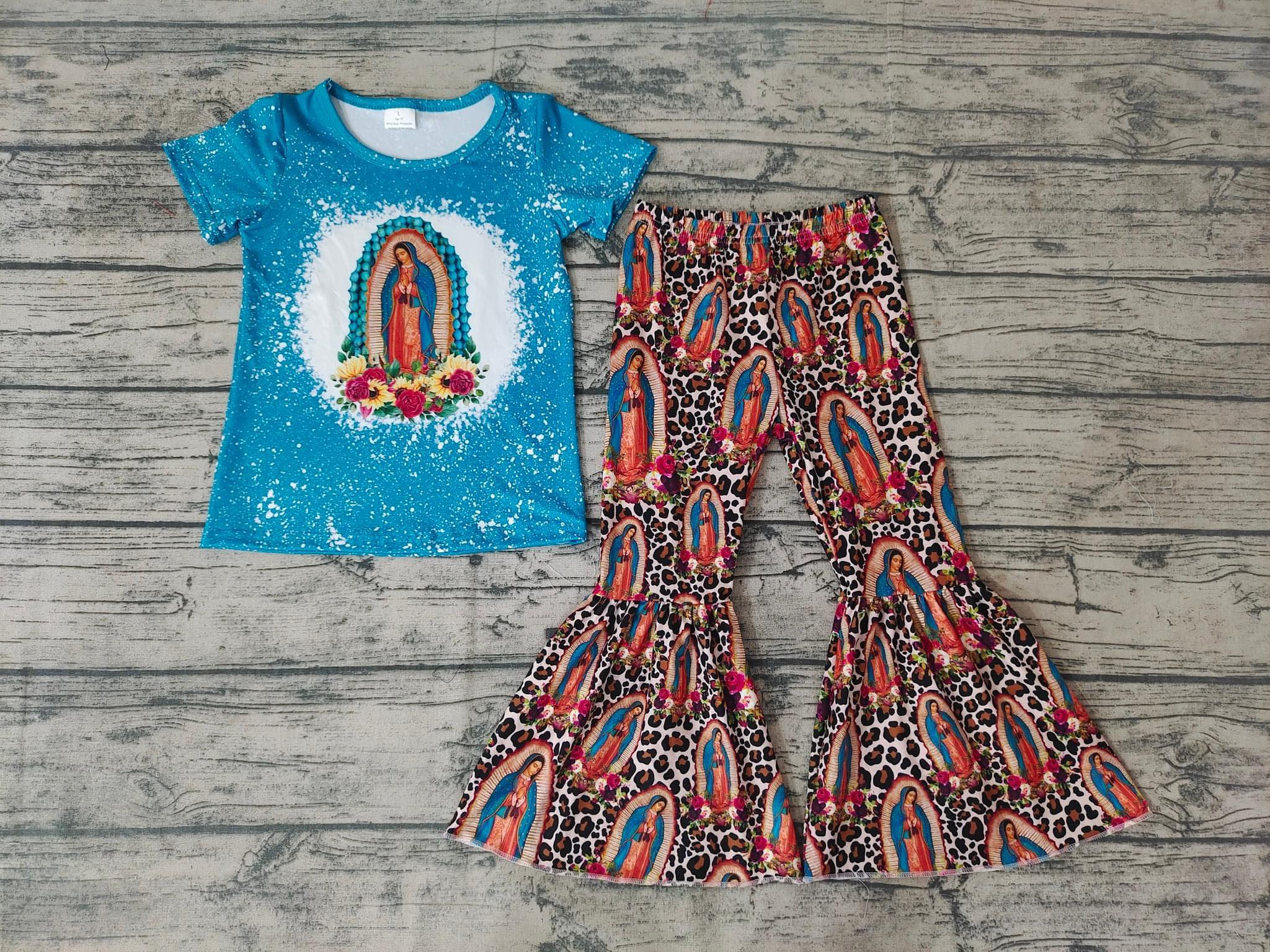 GSPO0272 baby girl clothes blue jesus spring fall outfits-promotion $5.5 2026.1.24