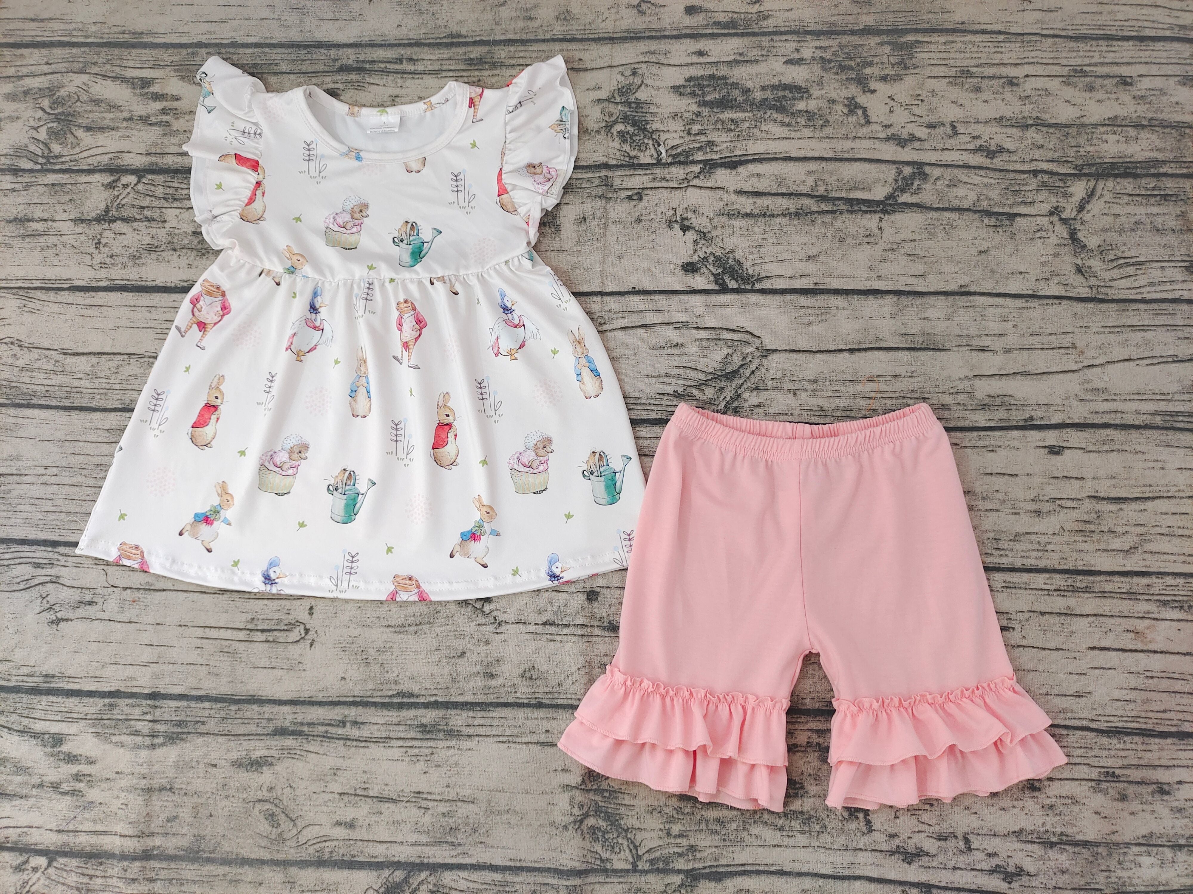 GSSO0154 baby girl clothes bunny summer outfits-promotion $5.5 2026.3.7