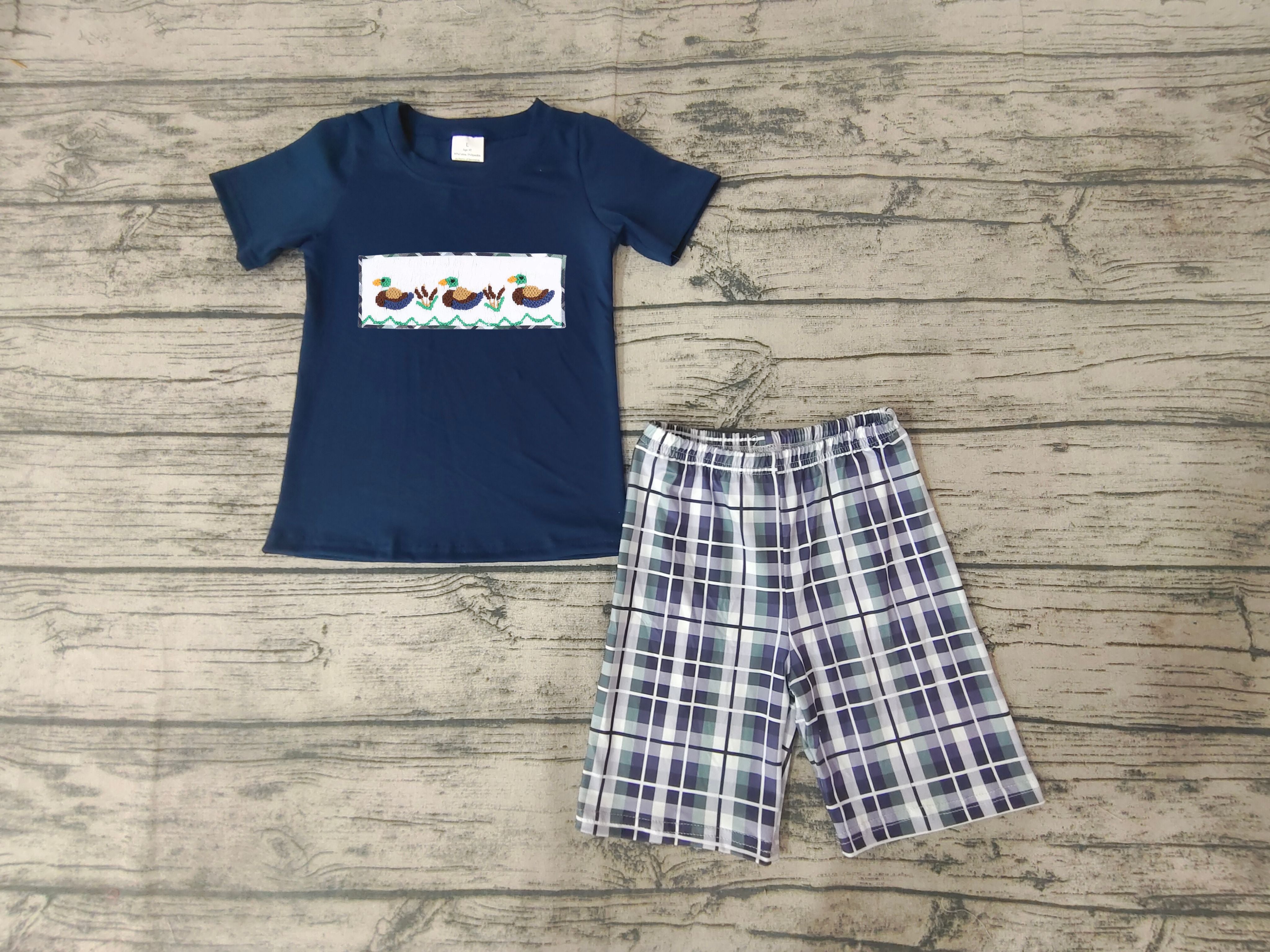 BSSO0128 baby boy clothes applique embroidery summer outfits embroidered-promotion 2025.6.14 $5.5