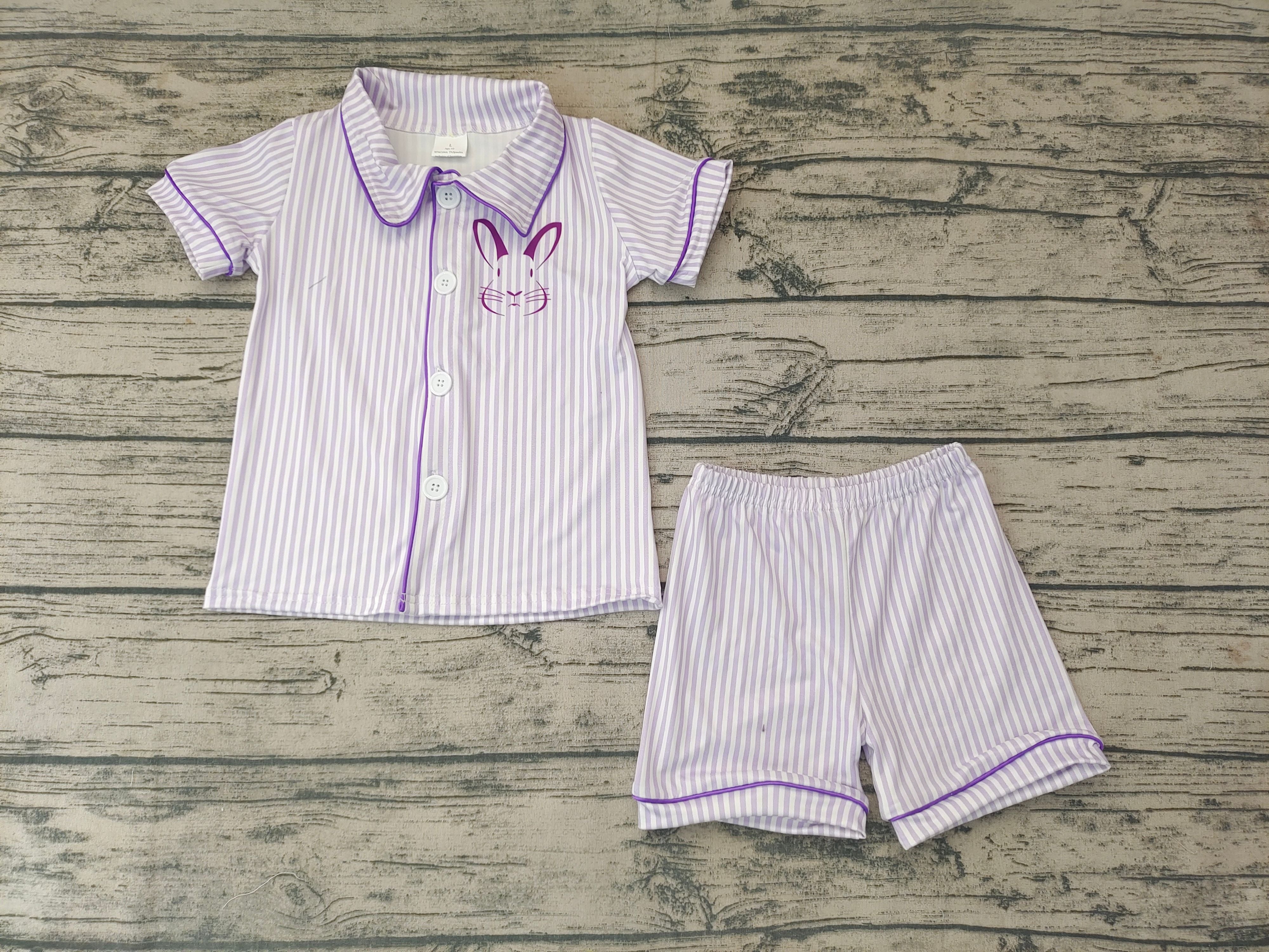 BSSO0105 baby boy clothes purple bunny easter outfits-promotion $5.5 2026.1.31