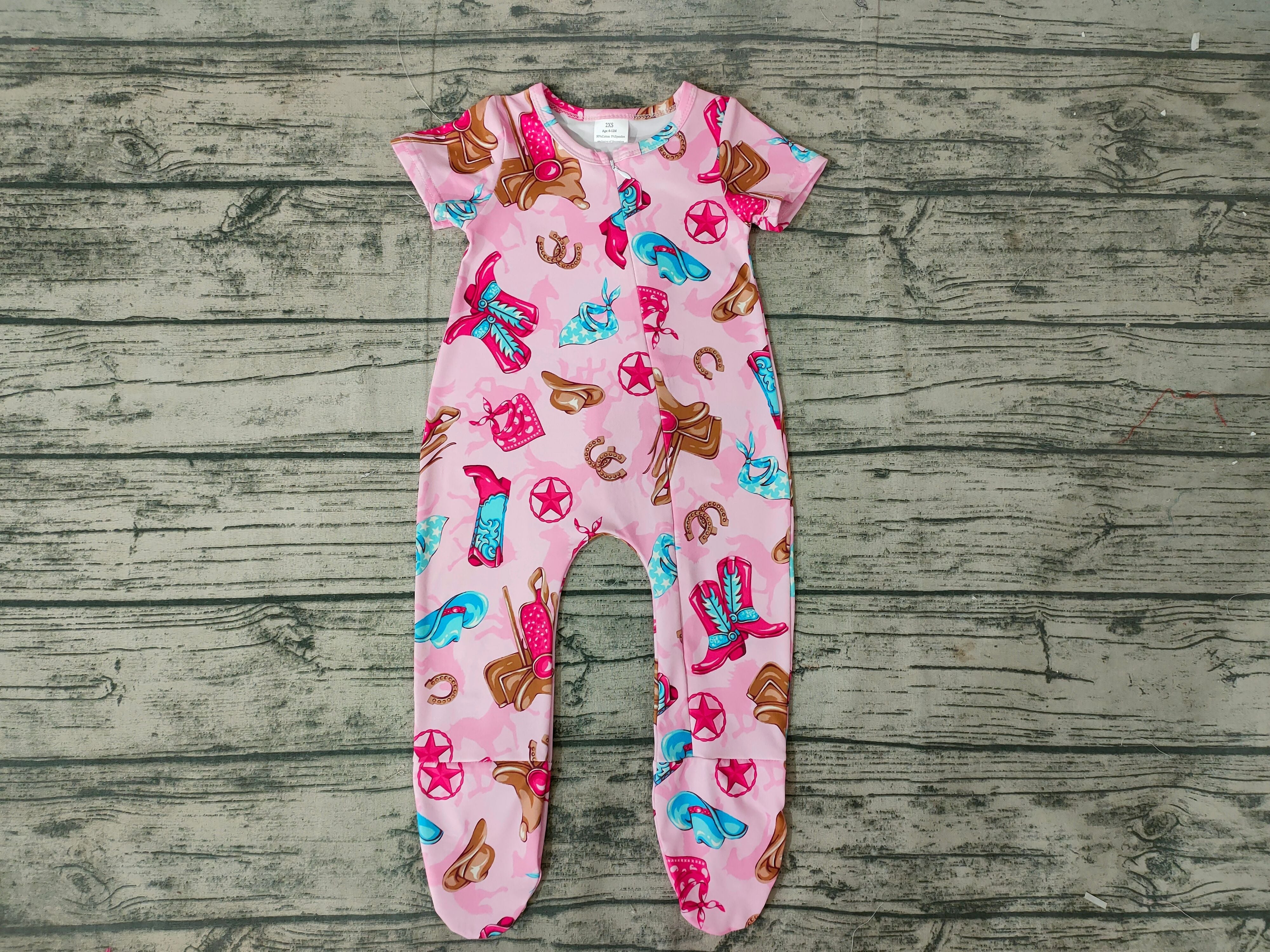 SR0194 baby girl clothes shoes zipper romper-promotion 2025.5.10 $5.5