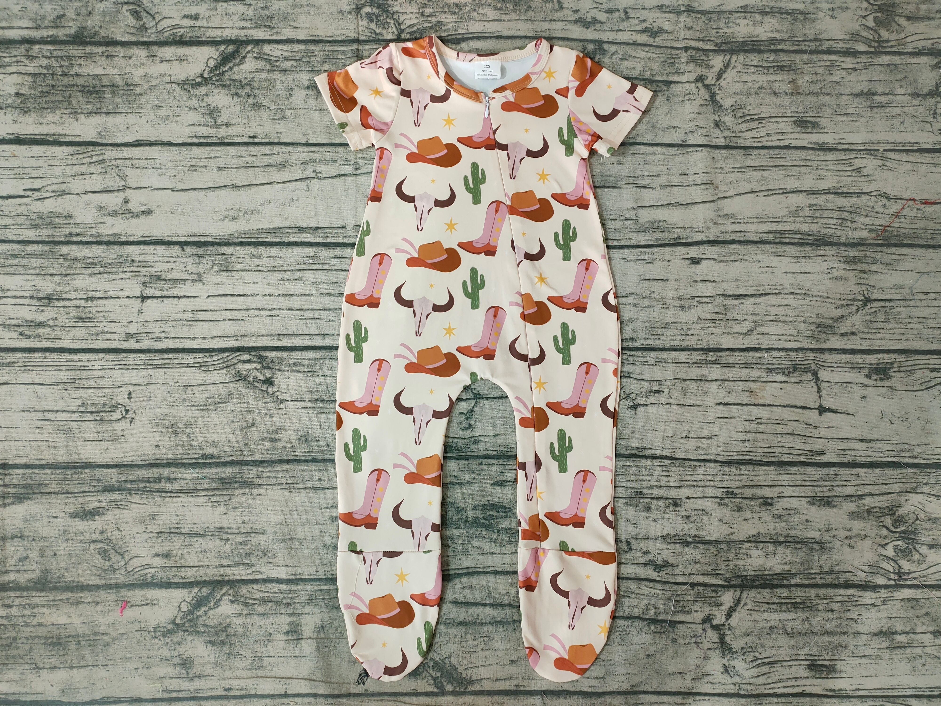 SR0192 baby clothes shoes cow hat summer romper-promotion 2025.4.26 $5.5