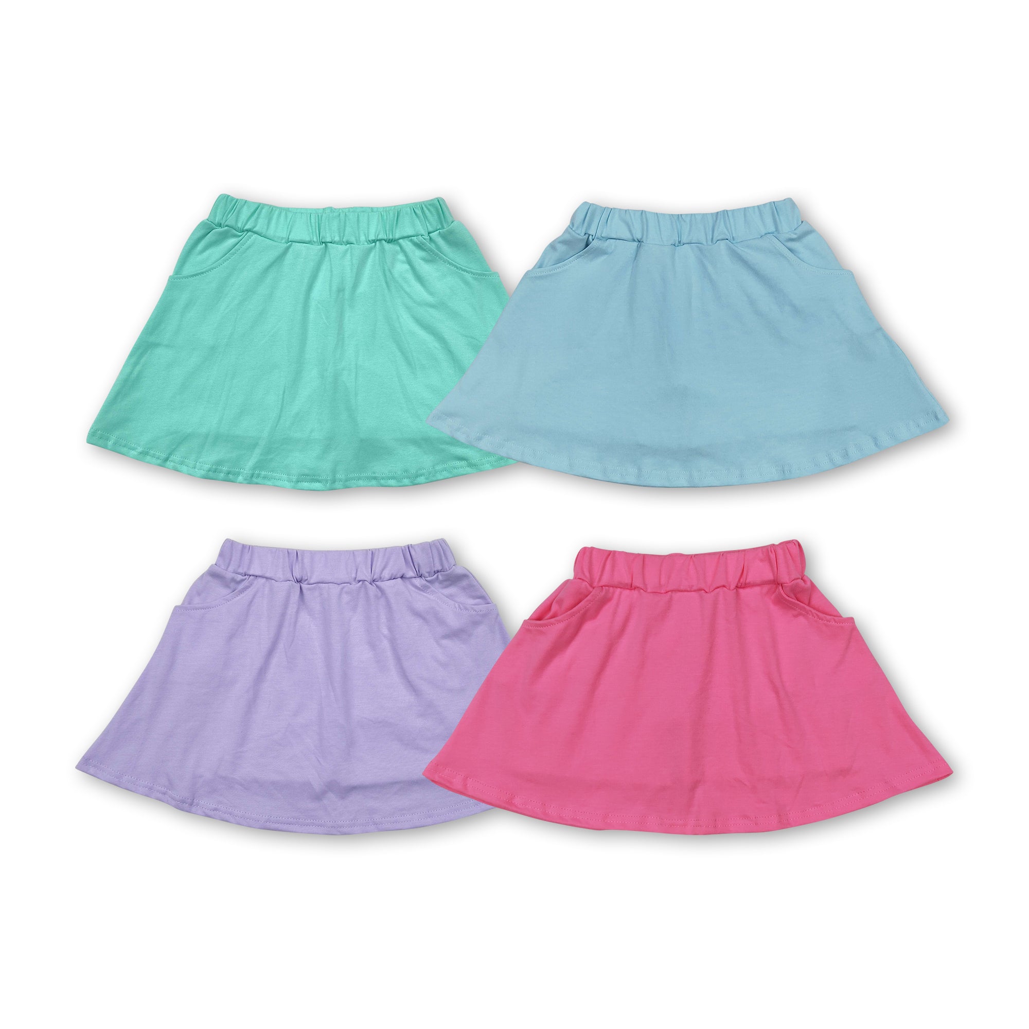 RTS baby girl clothes colorful cotton matching girl summer skirt shorts