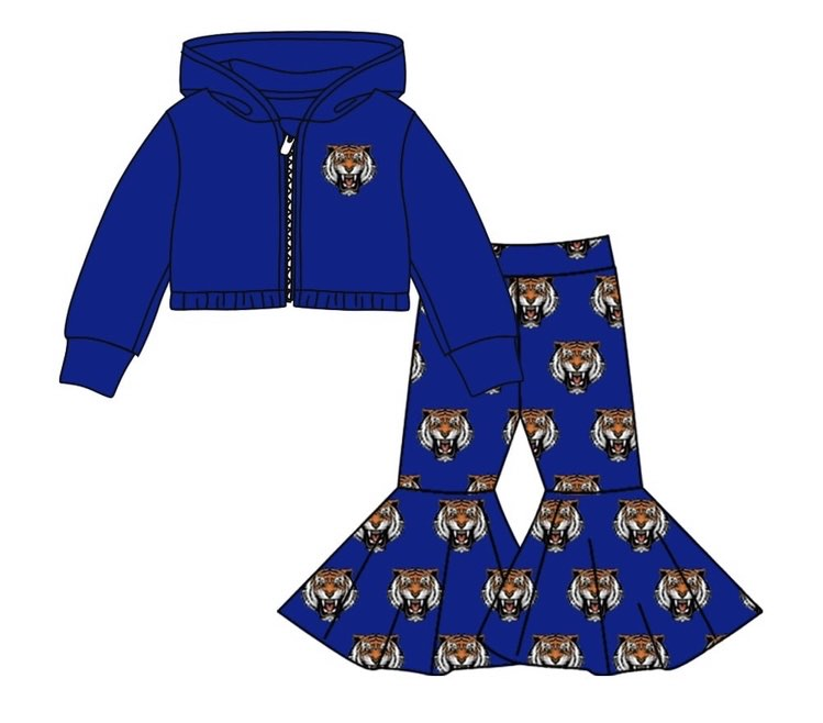 custom order MOQ:3pcs each girl clothes state girl hoodies set outfit