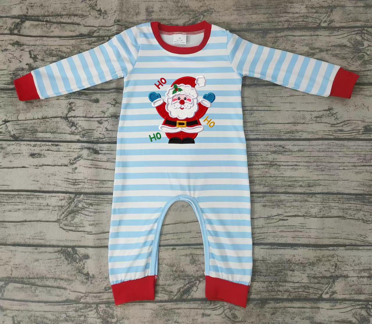 LR0121 baby boy clothes embroidery santa claus christmas romper embroidered-promotion 2025.11.15 $5.5