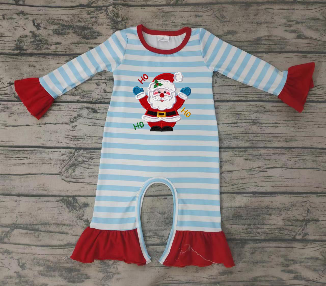 LR0120 santa claus embroidery girl christmas romper embroidered-promotion 2025.11.15 $5.5
