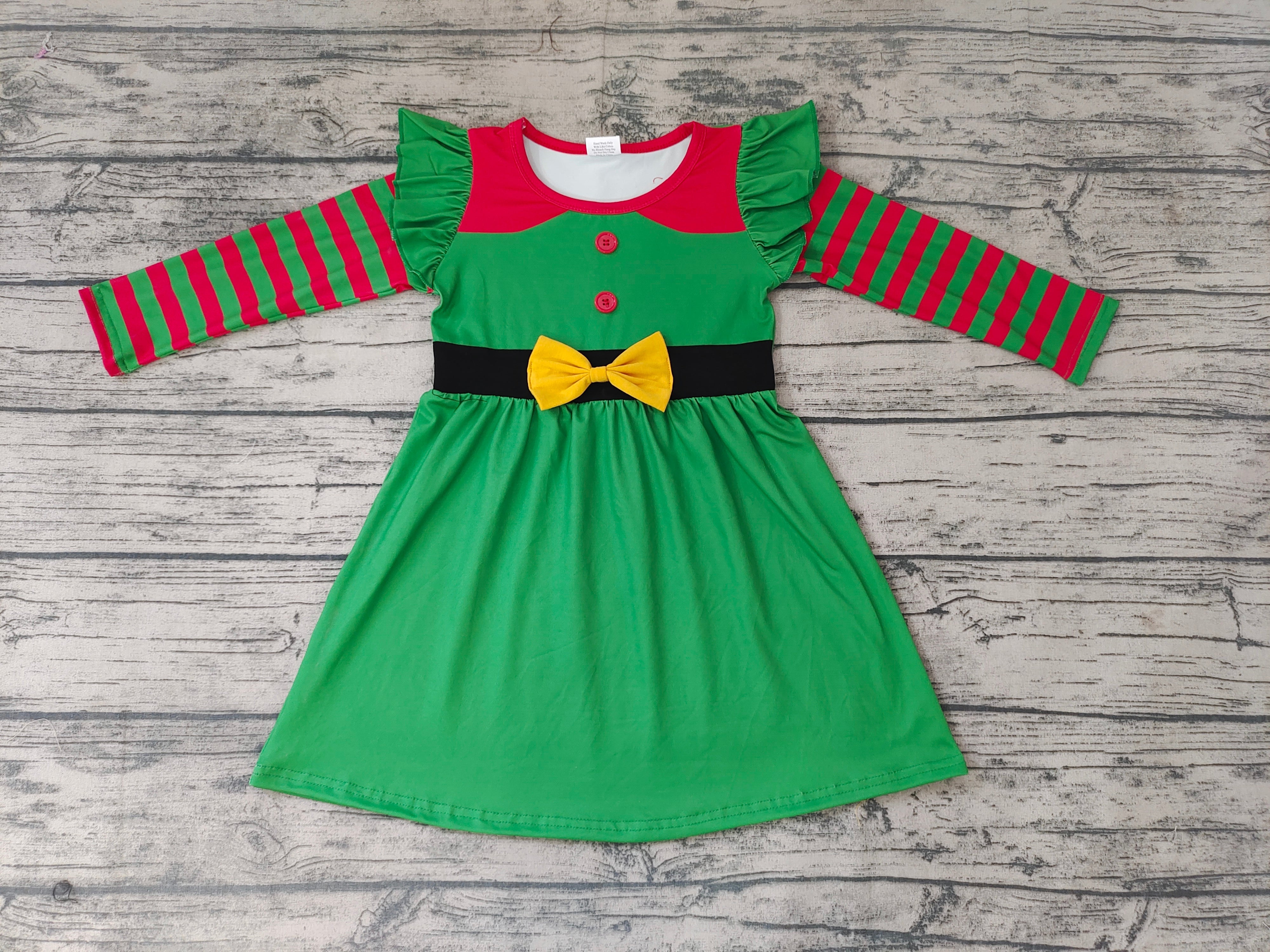 GLD0143 toddler girl dresses green christmas dress-promotion 2024.11.30 $5.5