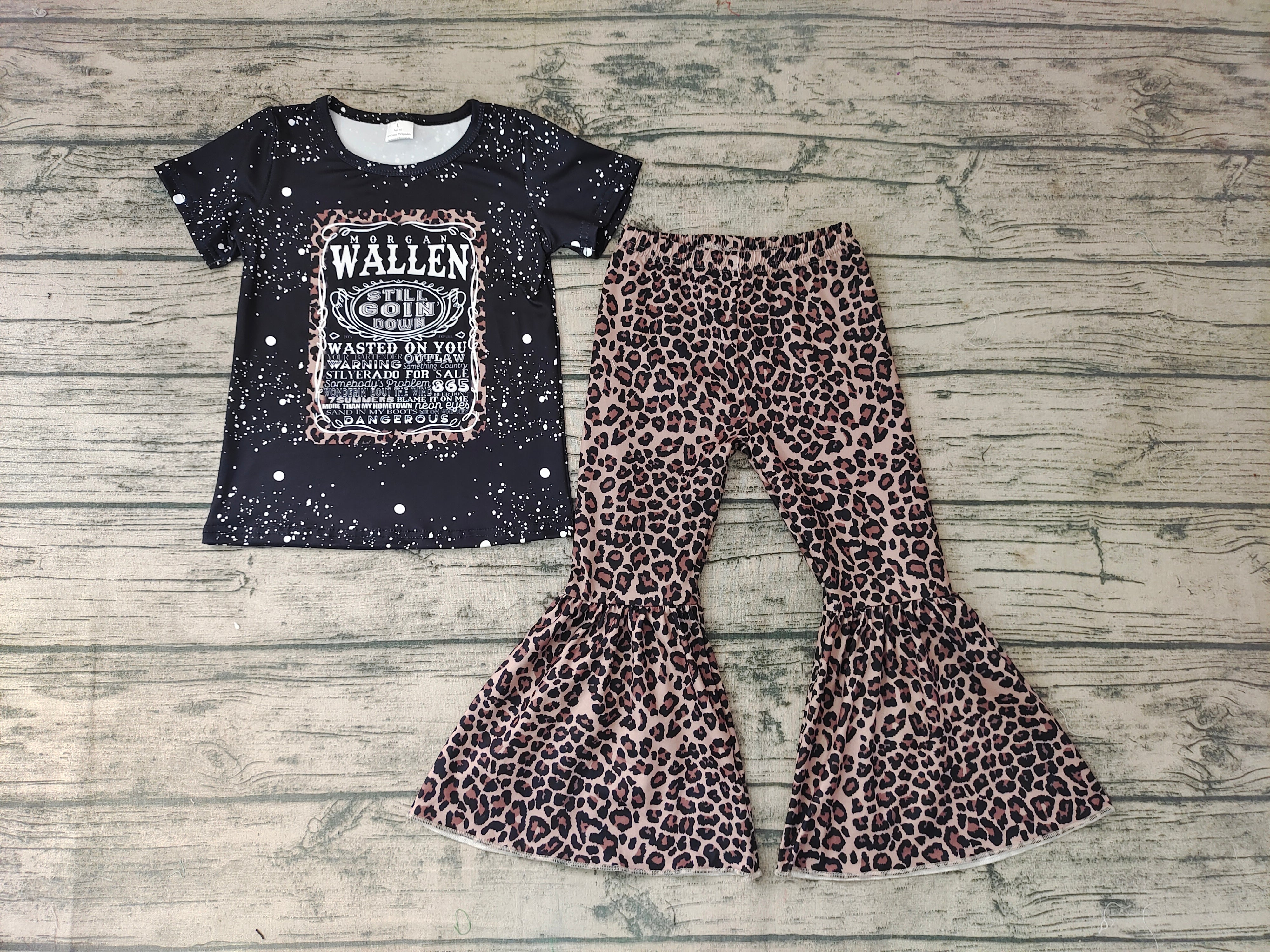 GSPO0227 baby girl clothes leopard fall spring outfits-promotion 2025.4.12 $5.5
