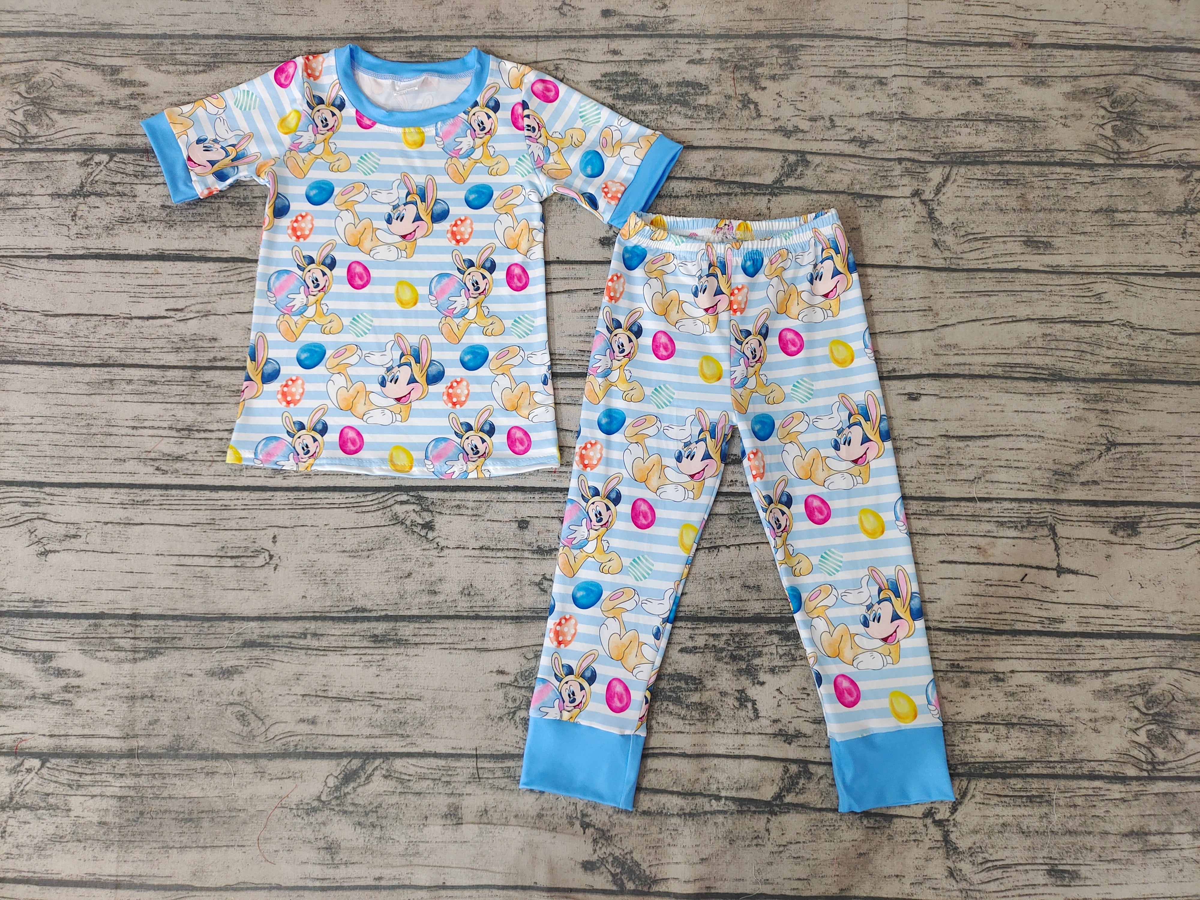BSPO0048 baby boy clothes cartoon blue fall spring pajamas set-promotion 2024.12.14 $5.5