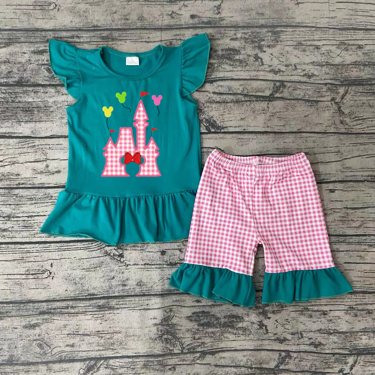 GSSO0151 baby girl clothes castle embroidery summer outfits embroidered-promotion 2025.4.12 $5.5