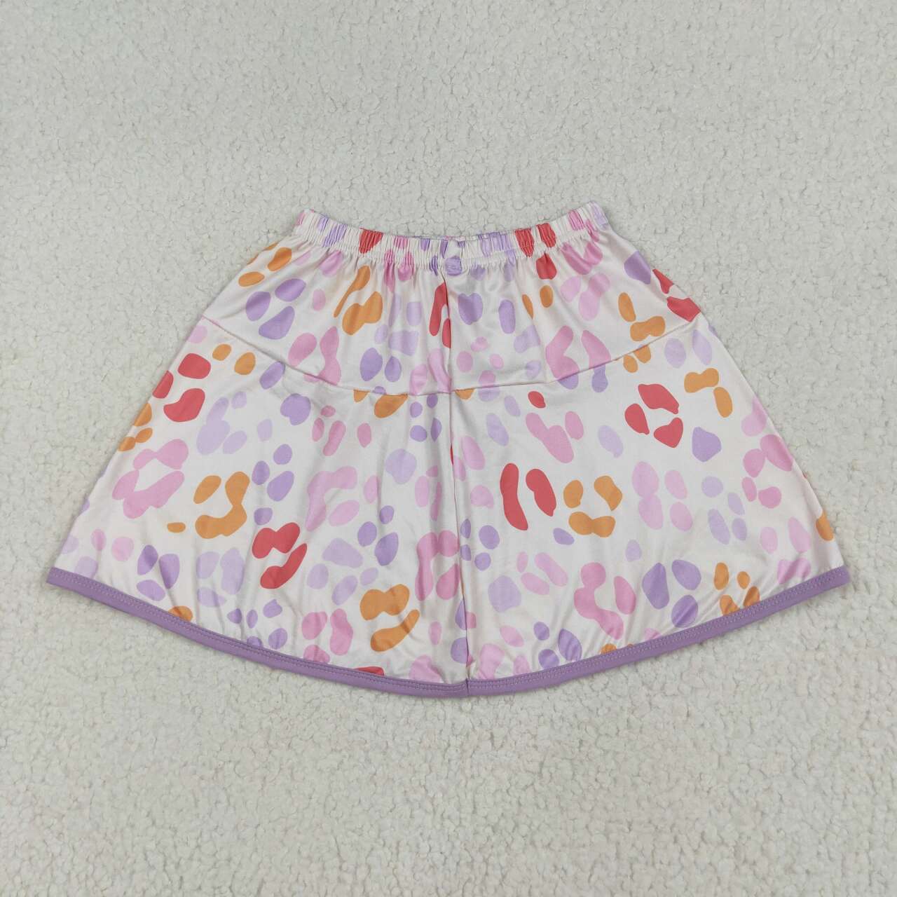 GLK0097 RTS baby girls clothes leopard print girl shots skirt