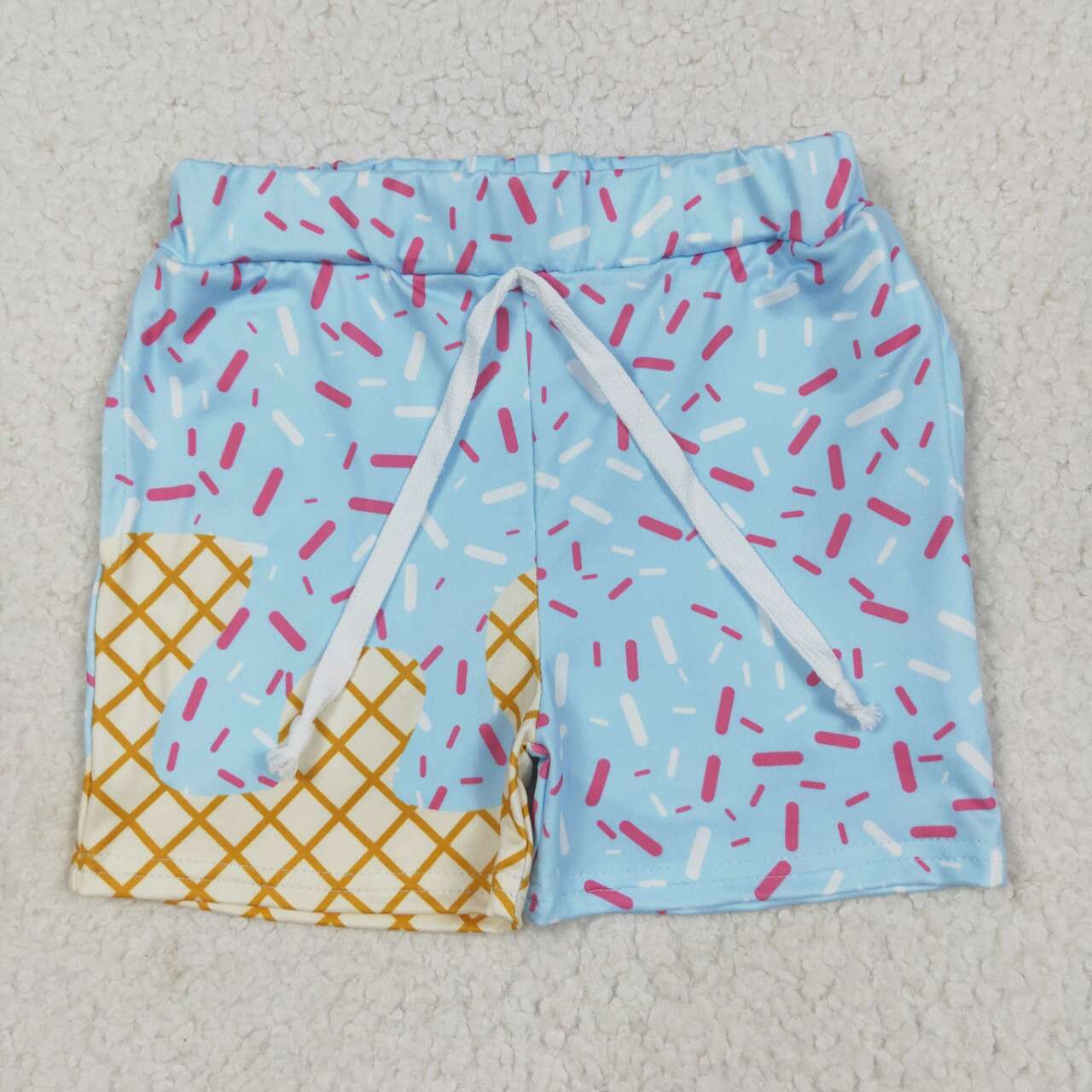 SS0609 RTS  boy clothes Ice cream print boy summer shorts