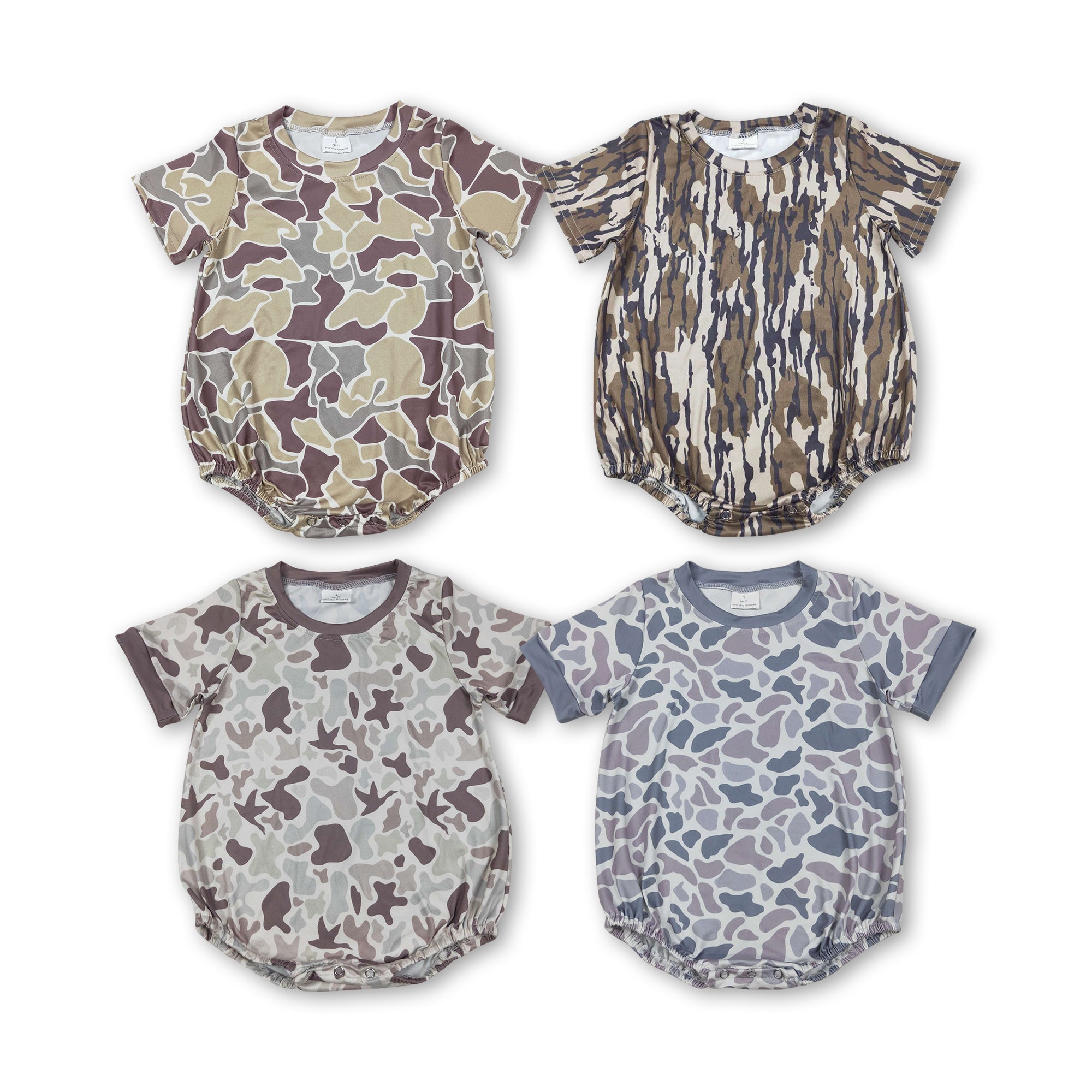 RTS kids summer matching clothes camo print baby boy summer bubble-2025.10.29