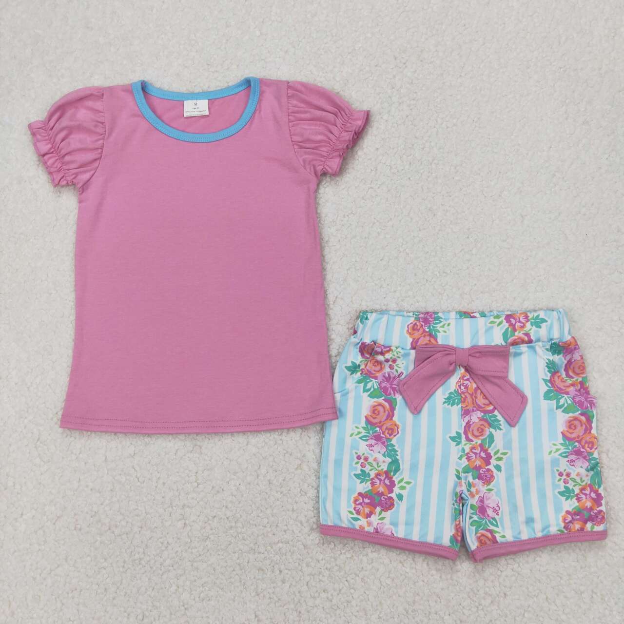 GSSO2389 RTS girl clothes floral toddler girl summer outfit