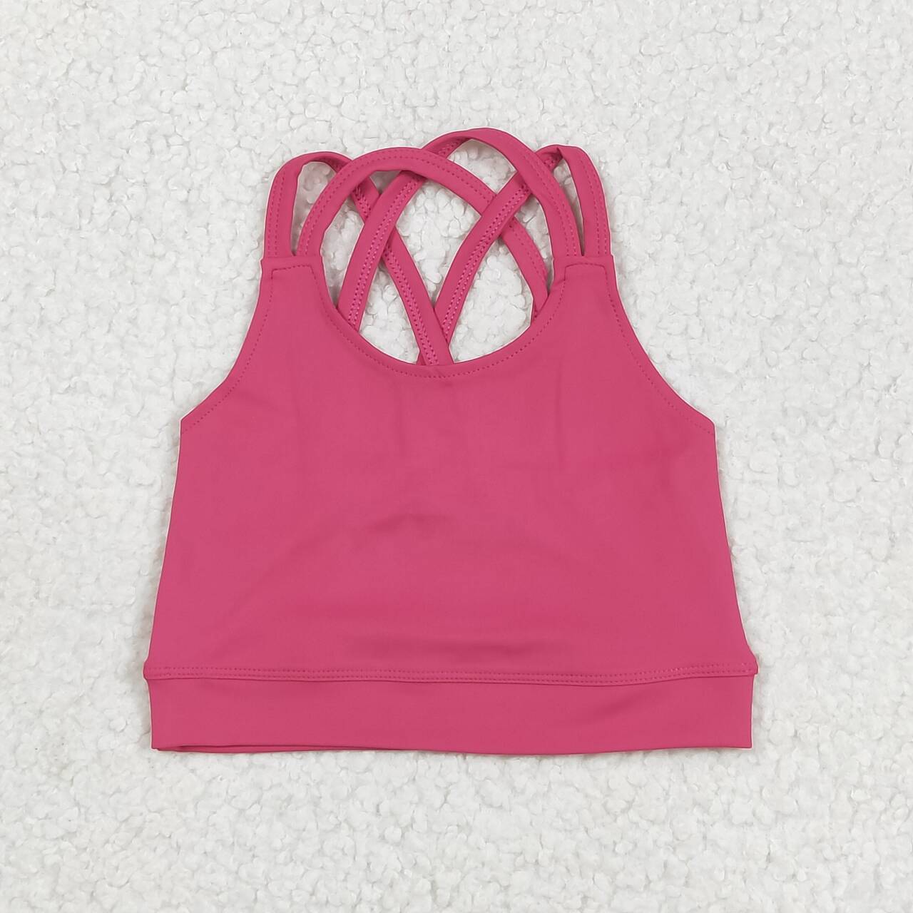 GT1010 RTS girl clothes pink girl summer top vest yoga clothes atheletic clothes