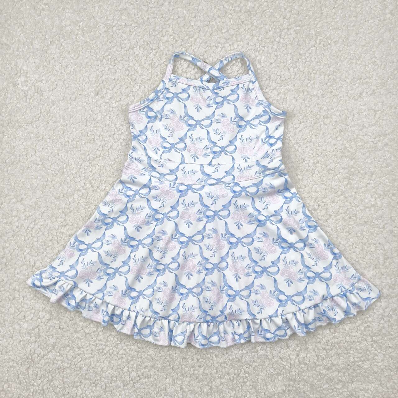 GSD2290 RTS toddler clothes flower girl summer dress yoga clothes 