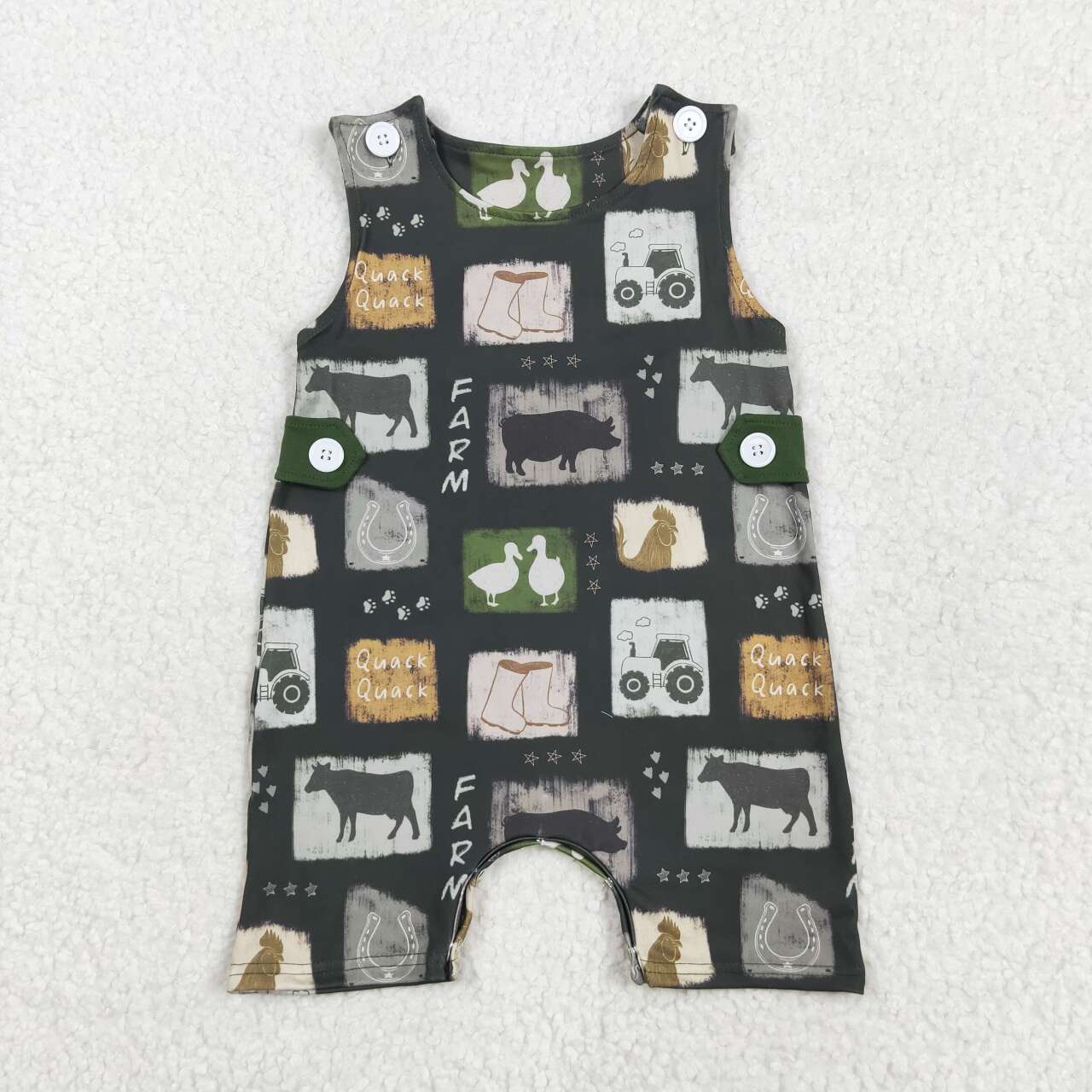 SR2874 RTS boy clothes animal toddler boy summer romper