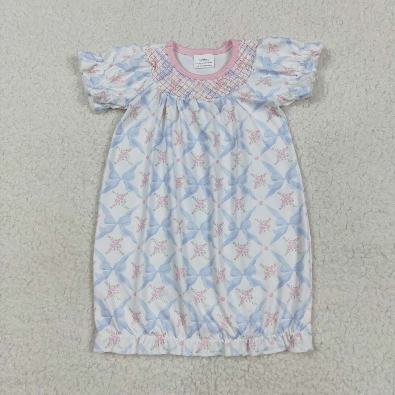 NB0045 RTS newborn baby clothes bows baby girl winter gown 