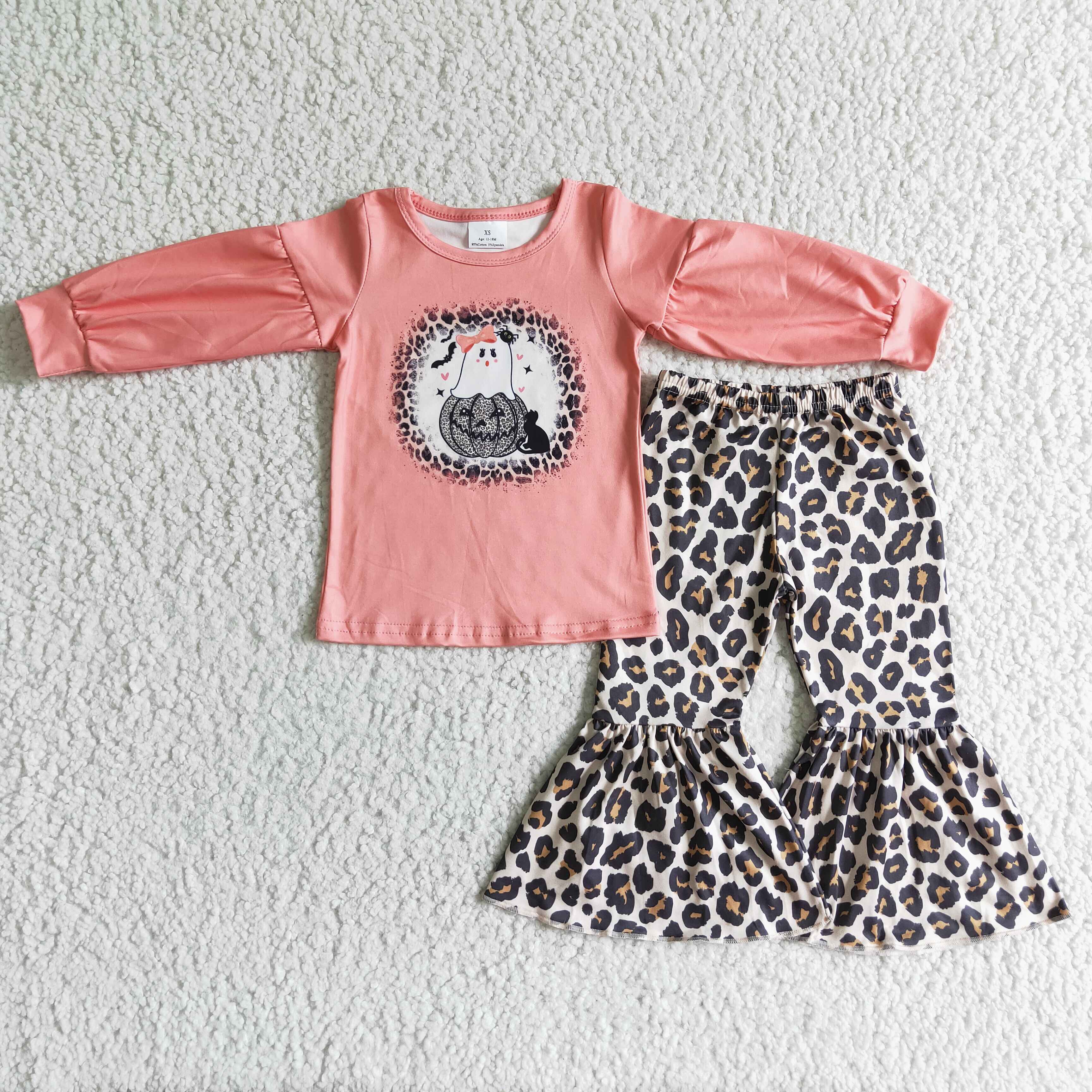 GLP0017 girl halloween leopard long sleeve outfits-promotion 2025.9.20 $5.5