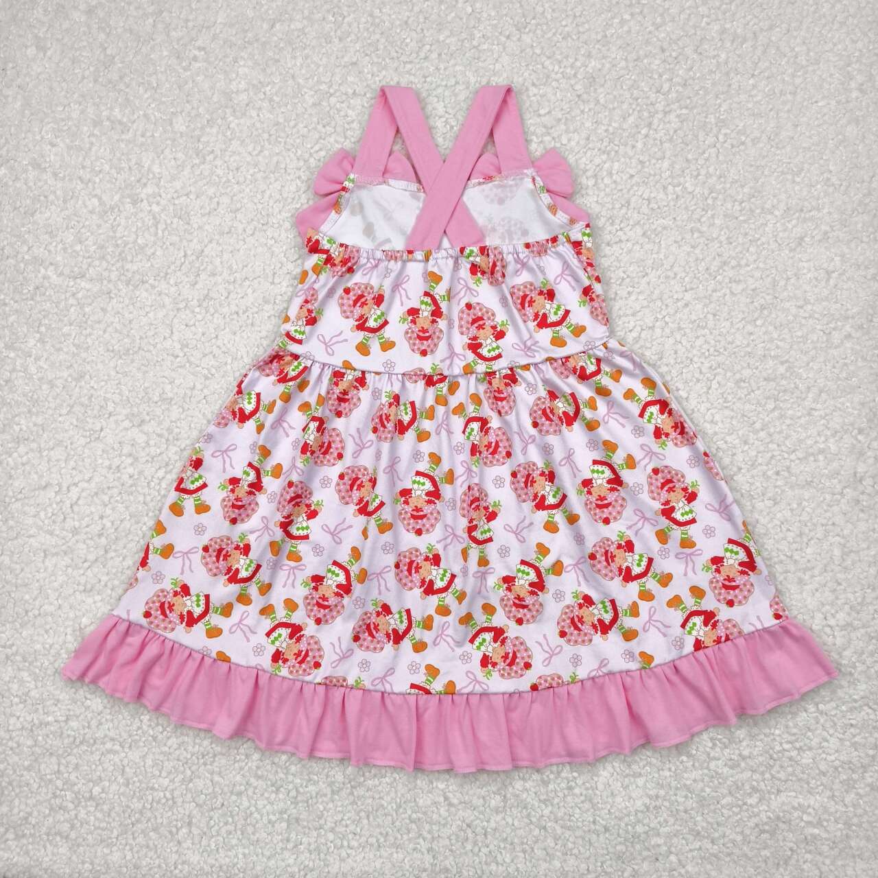 GSD2213 RTS toddler clothes strawberry girl summer dress 