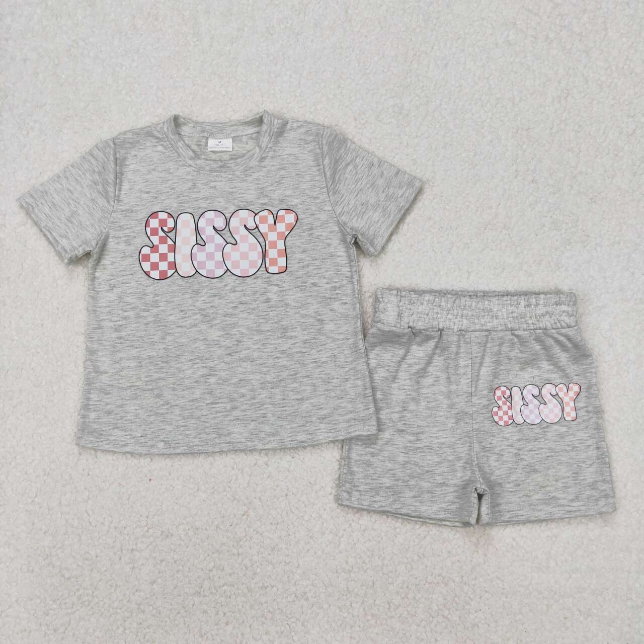 GSSO2135 RTS girl clothes cotton sissy vinyl toddler girl summer outfits
