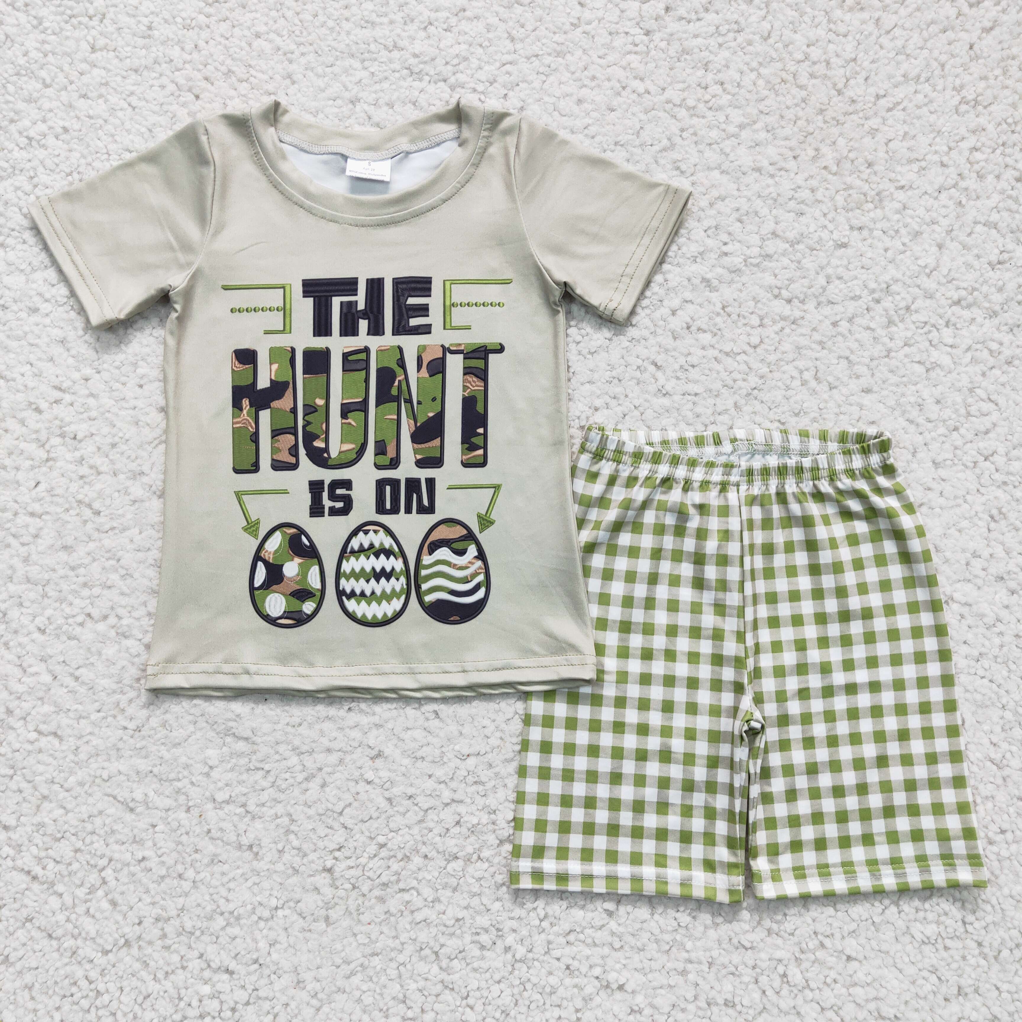 BSSO0096 baby boy clothes egg hunt easter outfits-promotion $2.99 2026.3.7