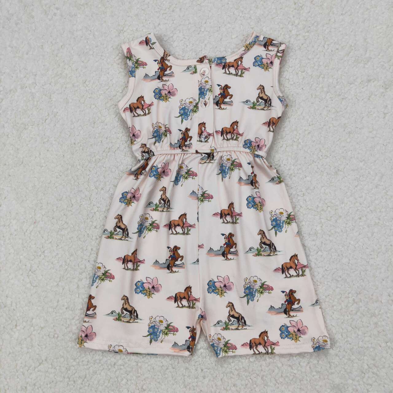 SR2695 RTS girl clothes horse toddler girl summer romper 