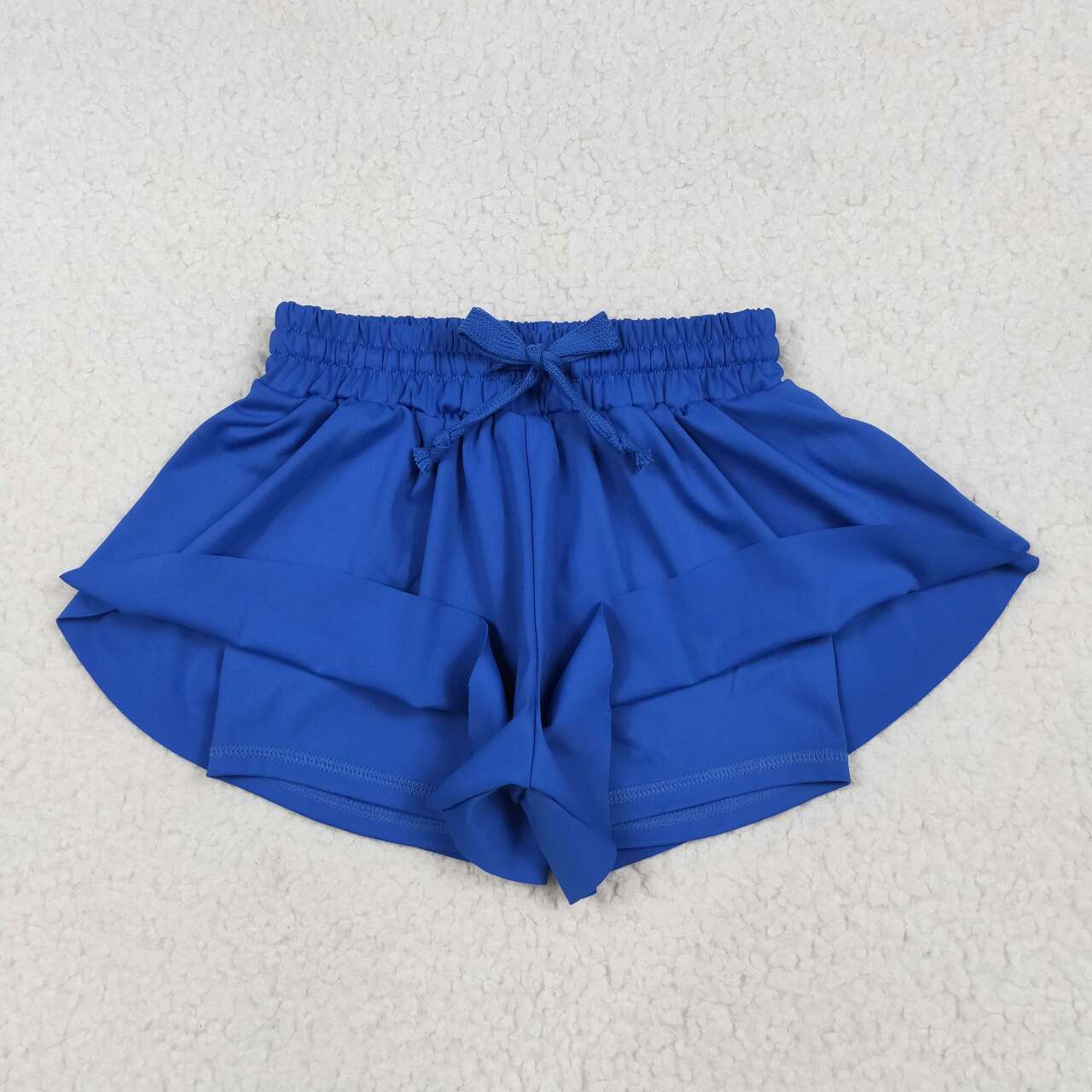SS0552 RTS girl clothes blue girl summer yoga shorts atheletic clothes
