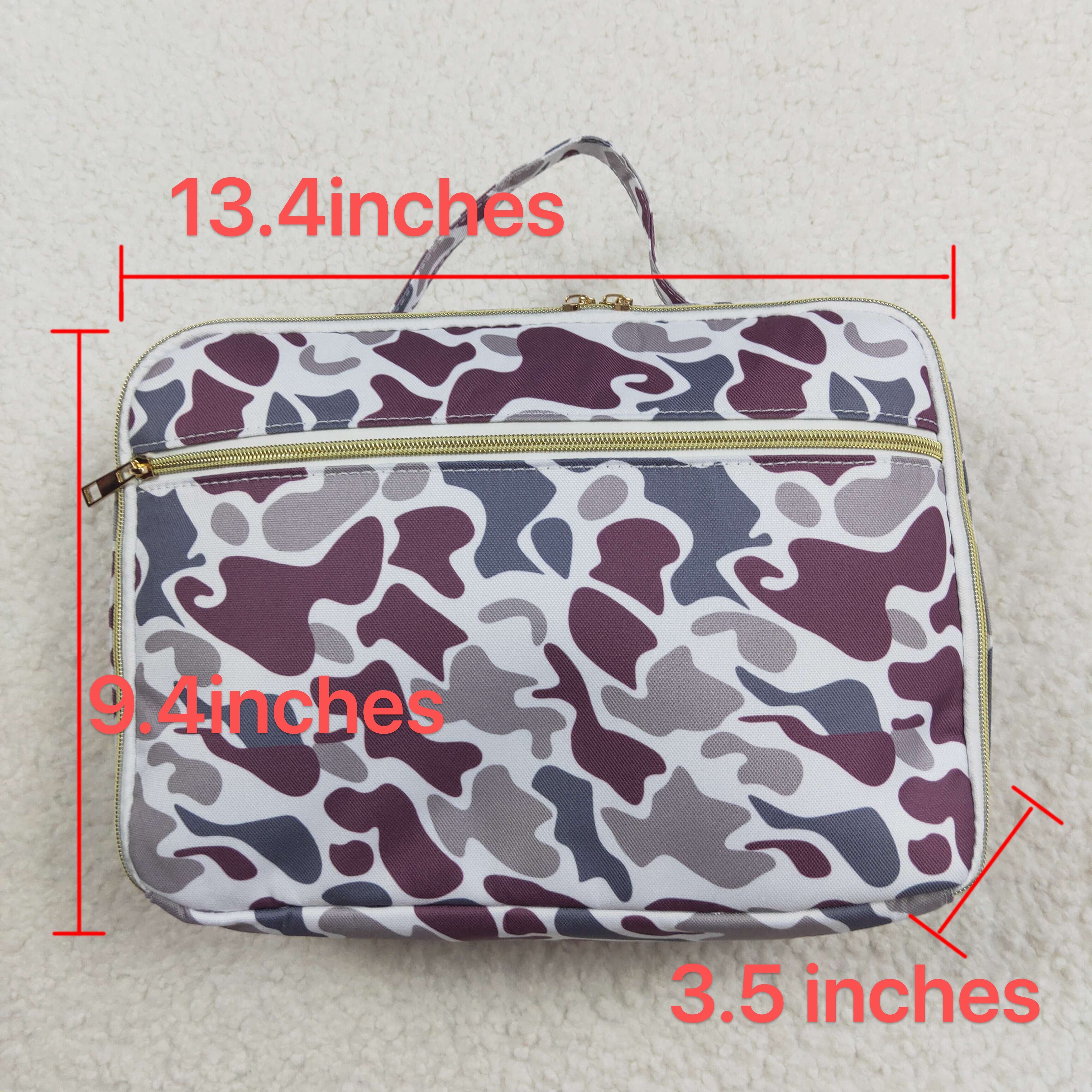 BA0227 RTS baby  bag camouflage baby lunch box  bag Size: 8.66*7.87*2.75 inches
