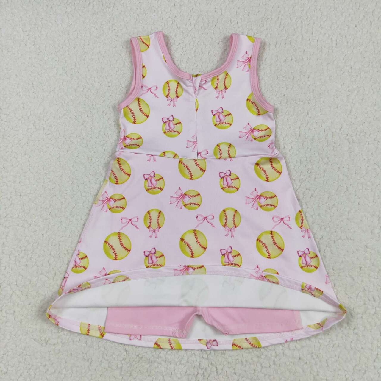 GSD2048 RTS  toddler clothes baseball girl summer dress yoga clothes 