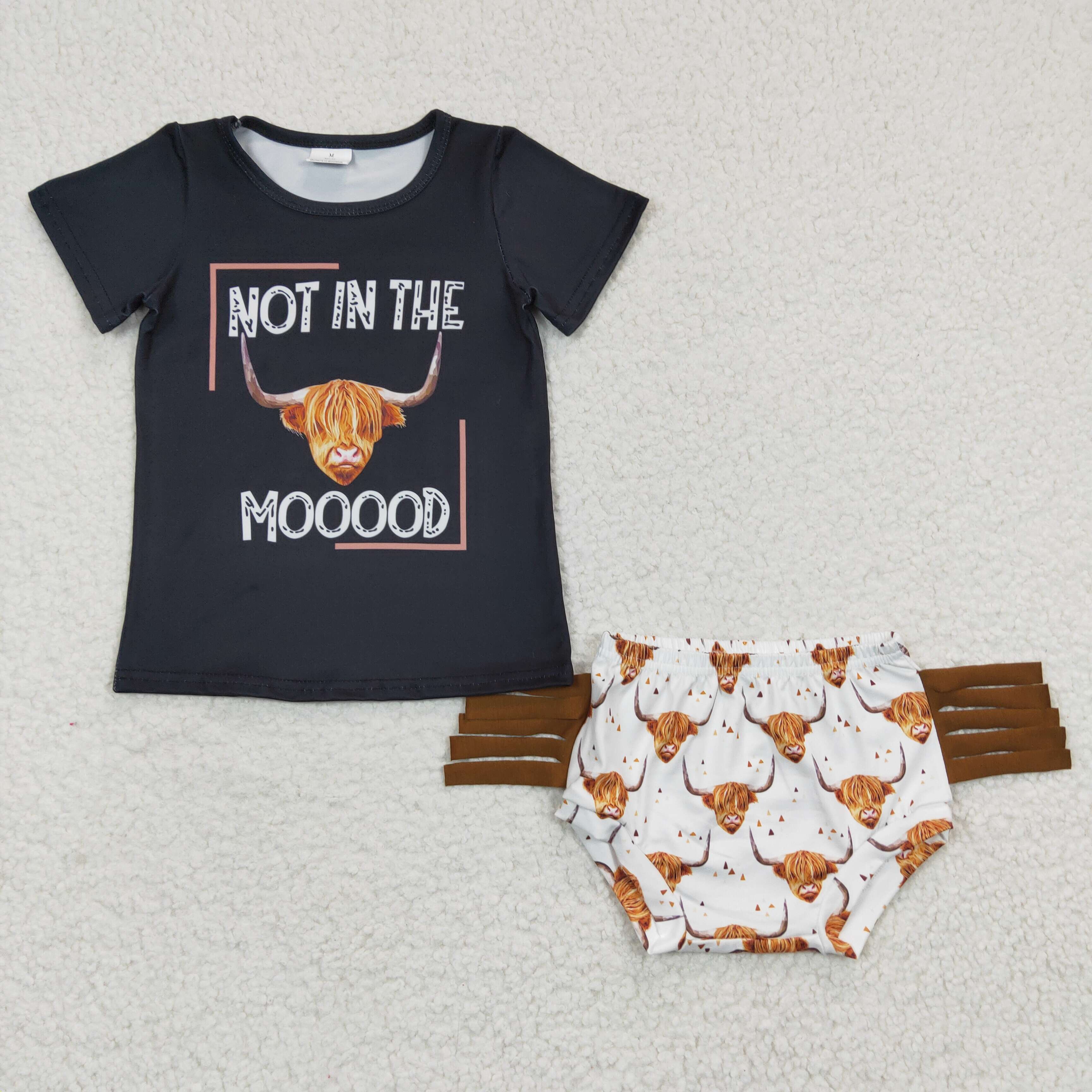 GBO0075 baby clothes cow summer bummies set-promotion $5.5 2026.3.14