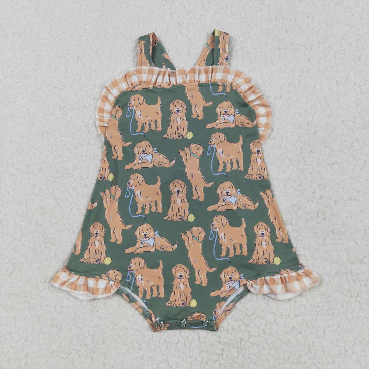 SR2986 RTS baby boy clothes cartoon dog boy summer bubble 