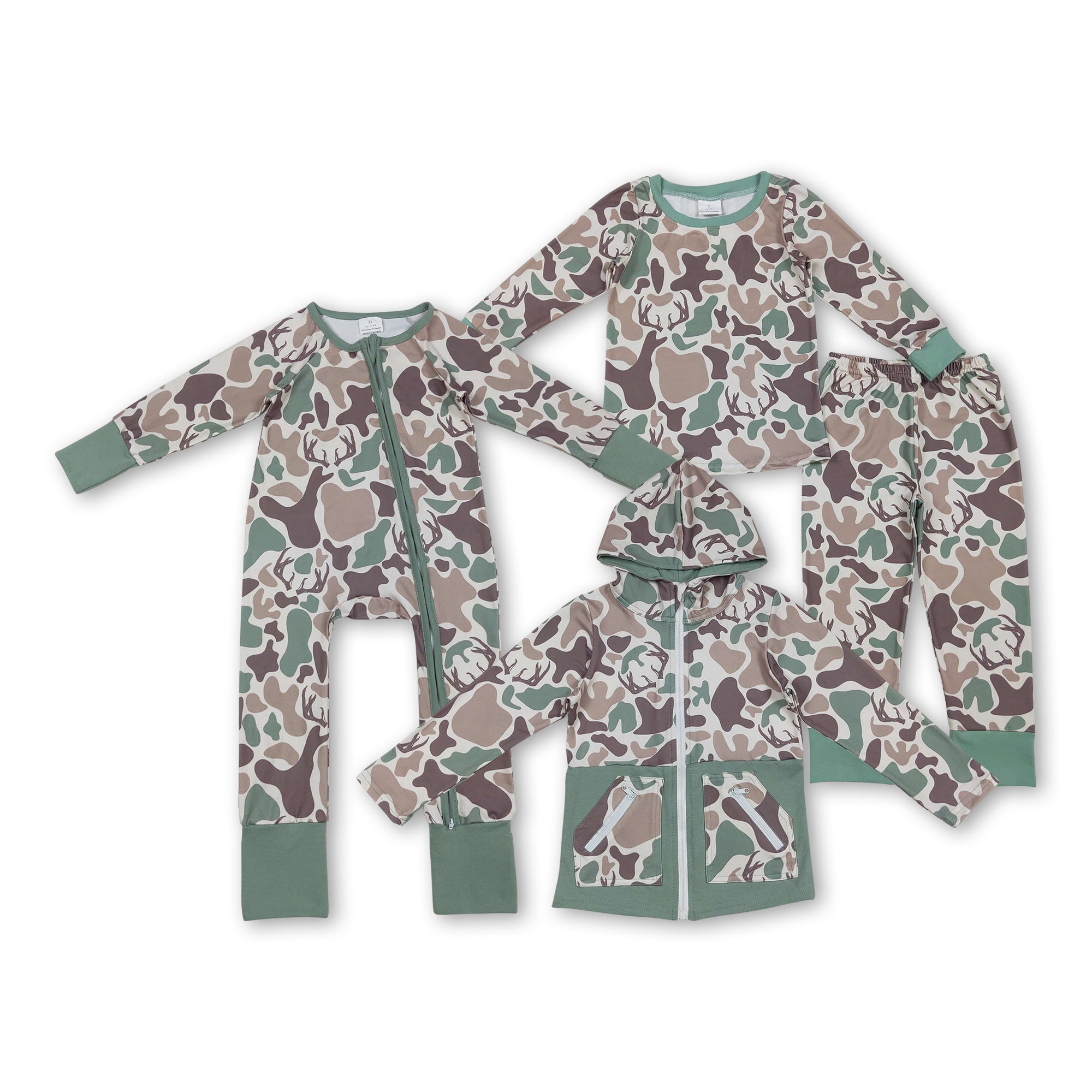 RTS kids matching clothing  hunting print clothing baby winter clothing-2025.10.29
