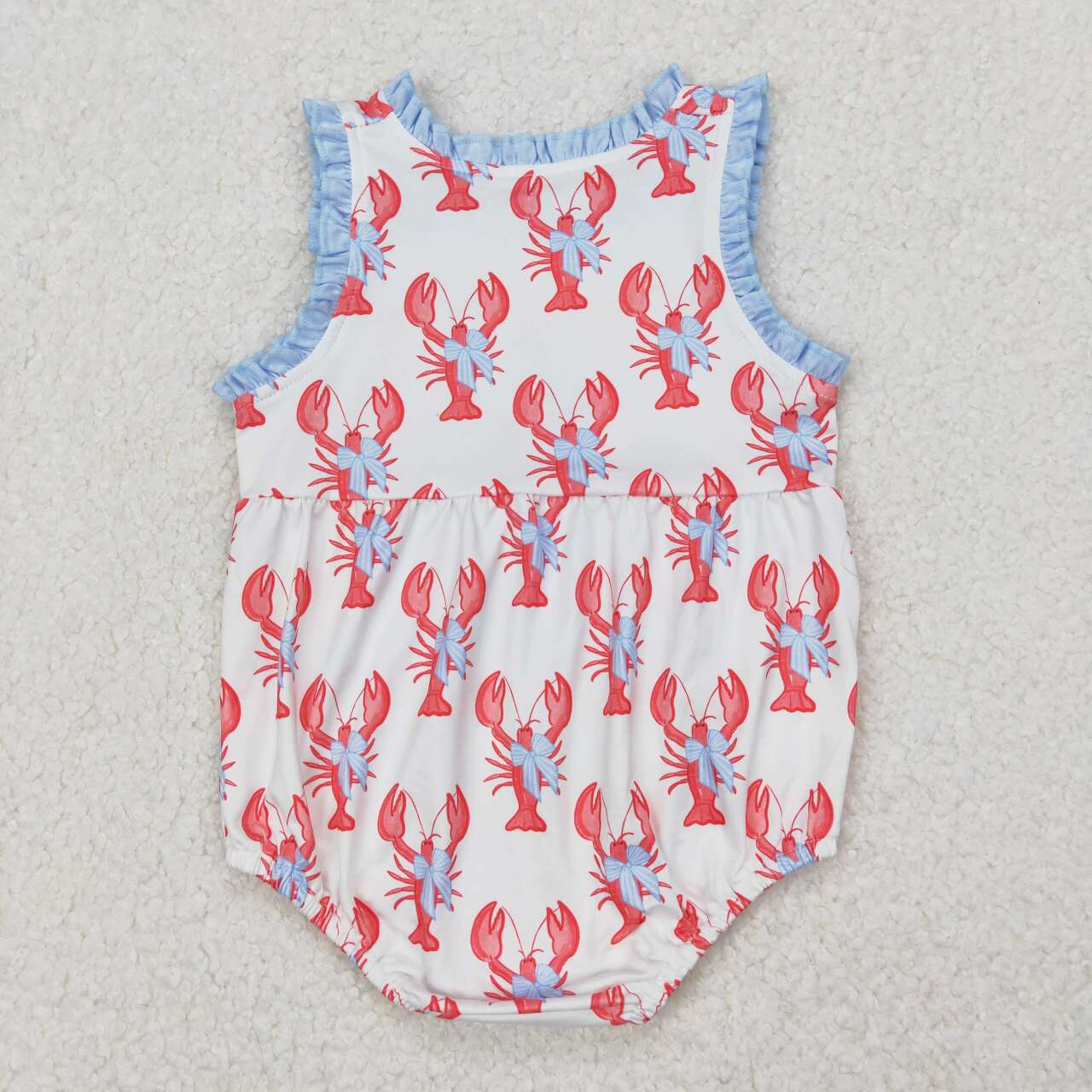 SR2710 RTS baby girl clothes crawfish baby summer bubble