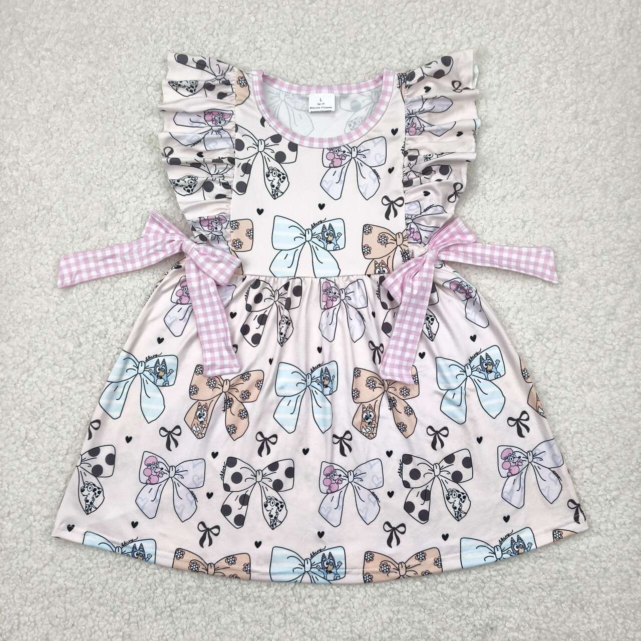 GSD1640 RTS girl clothes bow girl summer dress