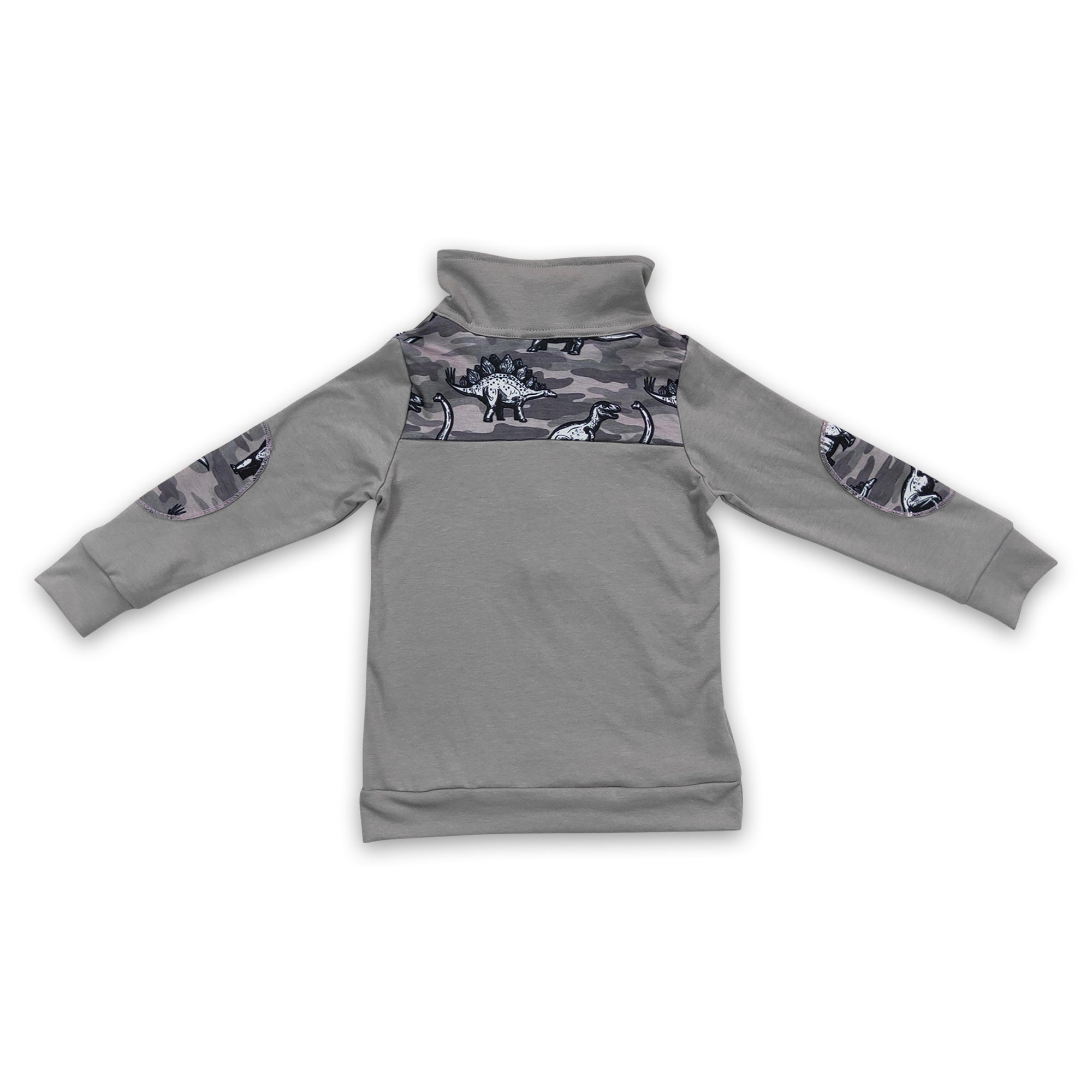 BT0106 baby boy clothes grey zipper winter shirt-promotion 2024.12.14 $5.5