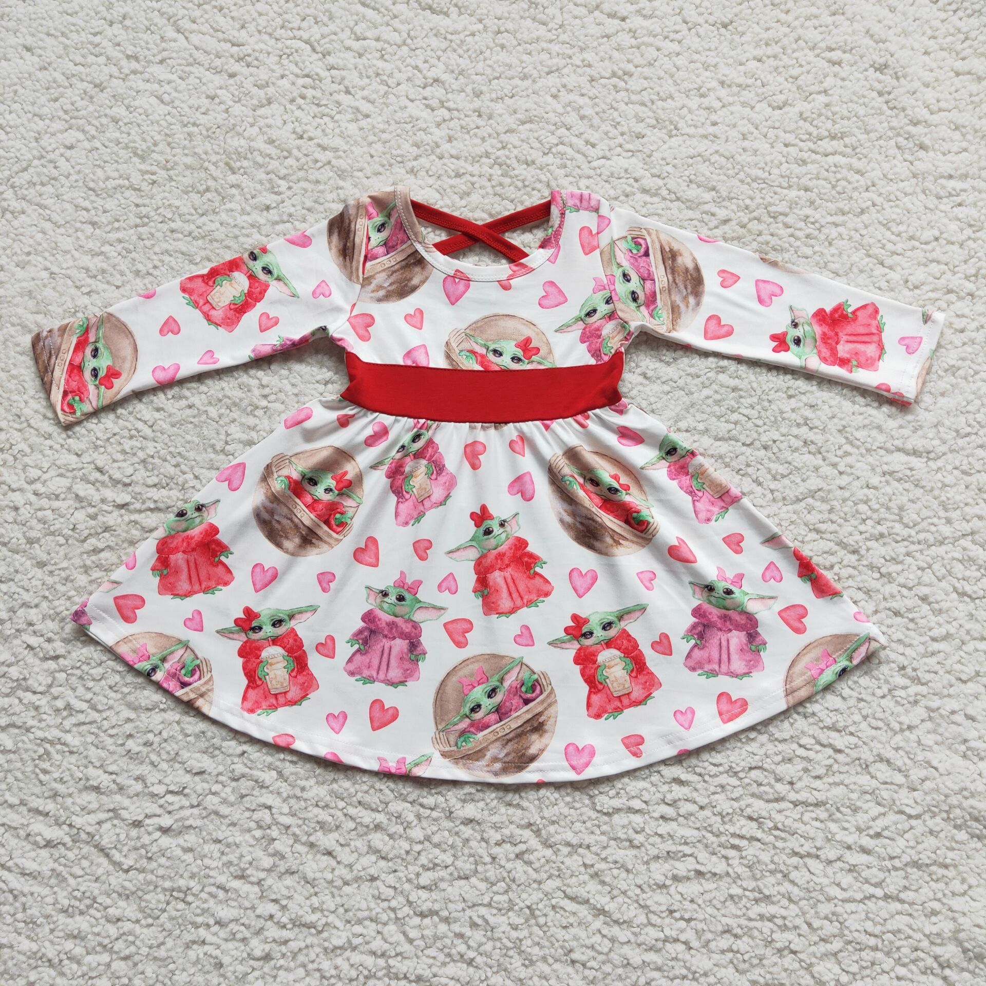 6 A2-4 baby girl clothes girl valentines day dress-promotion 2026.1.10 $2.99
