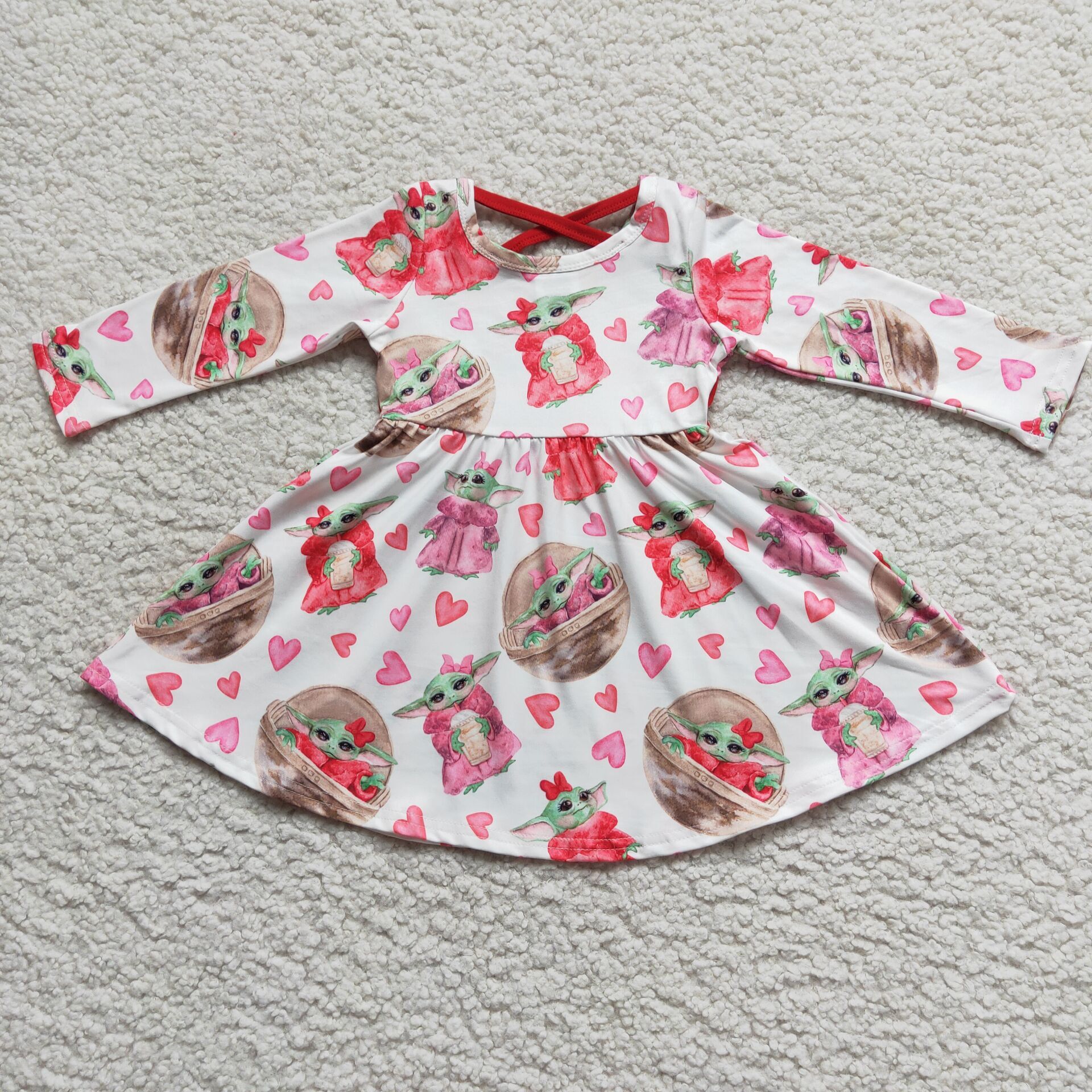6 A2-4 baby girl clothes girl valentines day dress-promotion 2026.1.10 $2.99