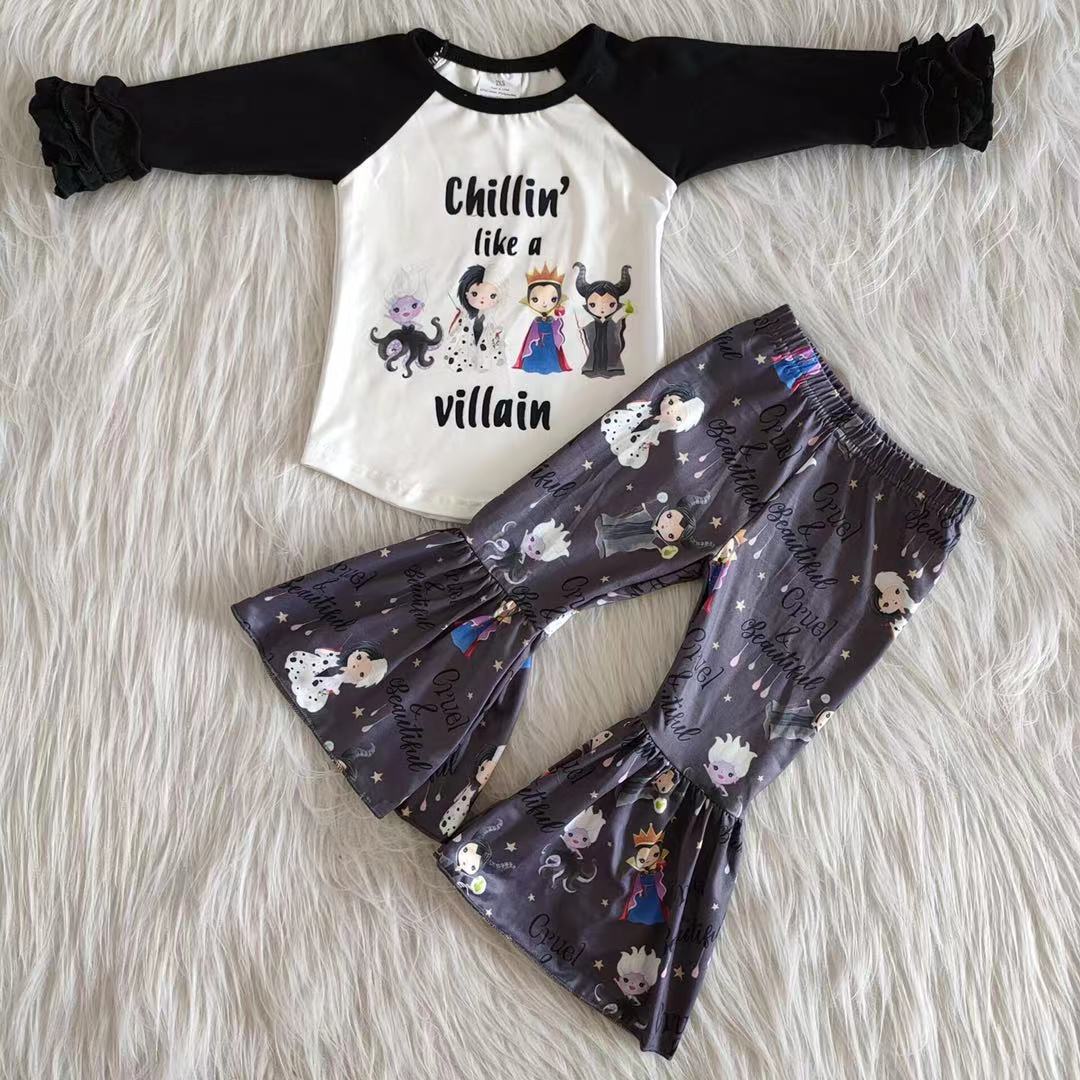 6 A28-27 baby girls winter long sleeve flared pants set-promotion 2024.8.31 $2.99