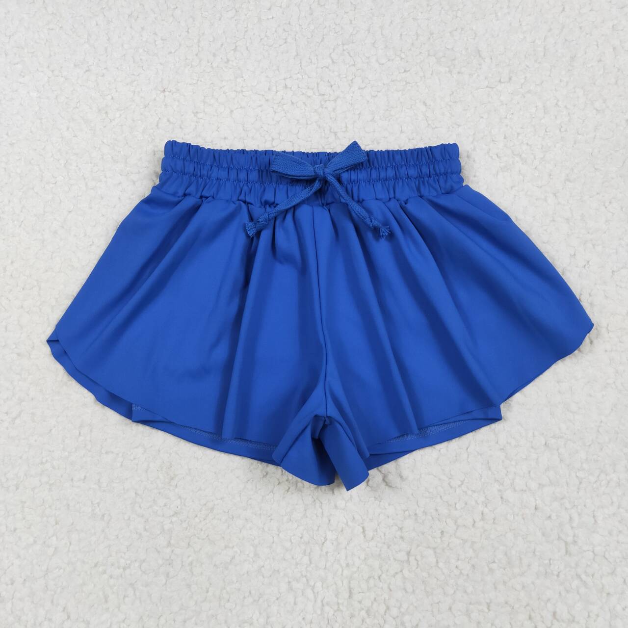 SS0552 RTS girl clothes blue girl summer yoga shorts atheletic clothes